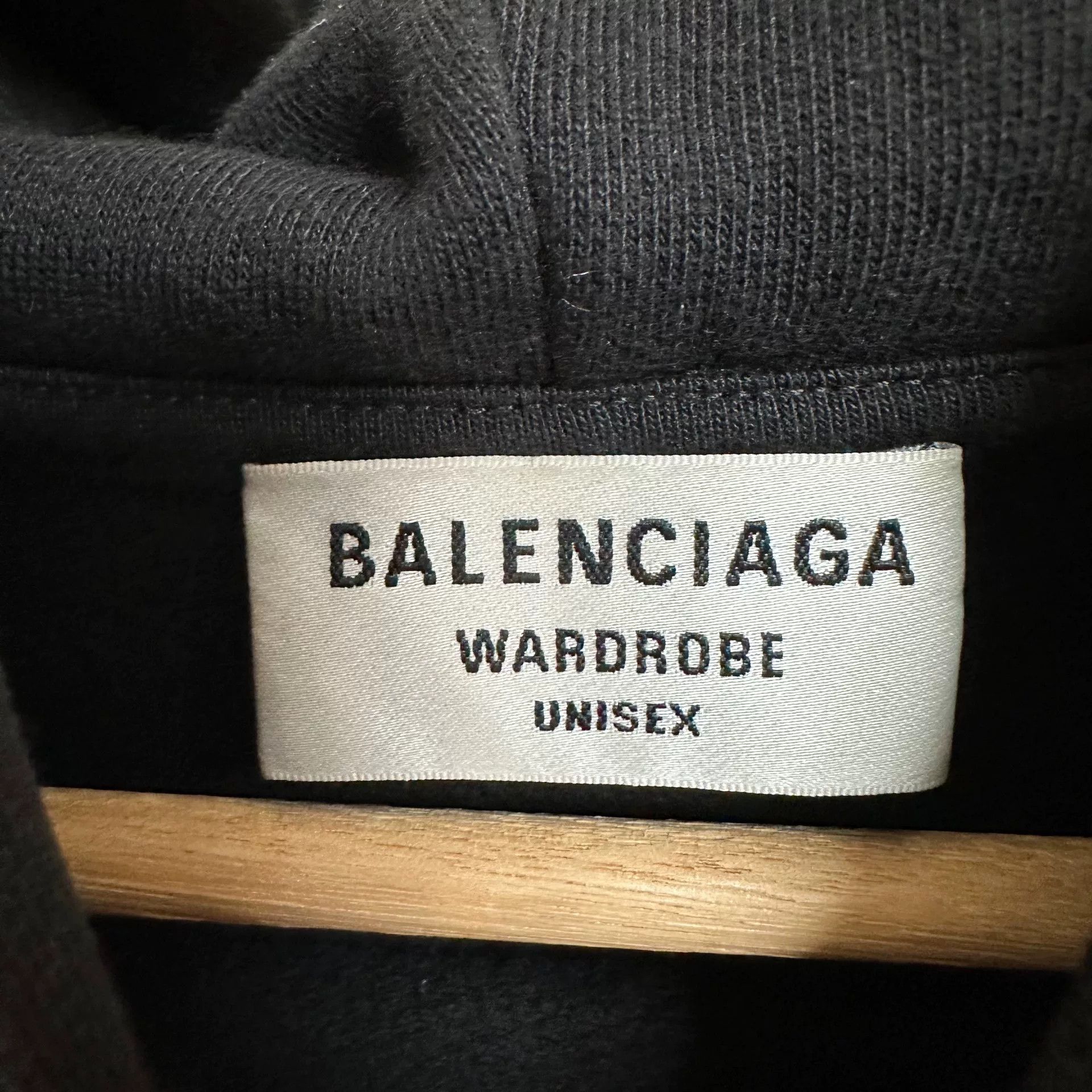 Balenciaga Balenciaga Logo Print Drawstring Fleece Hoodie Size US S / EU 44-46 / 1 - 3 Thumbnail