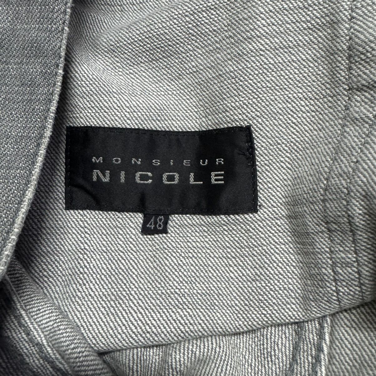 Japanese Brand Monsieur Nicole Denim Flare Jeans Studded Size US 33 - 15 Thumbnail