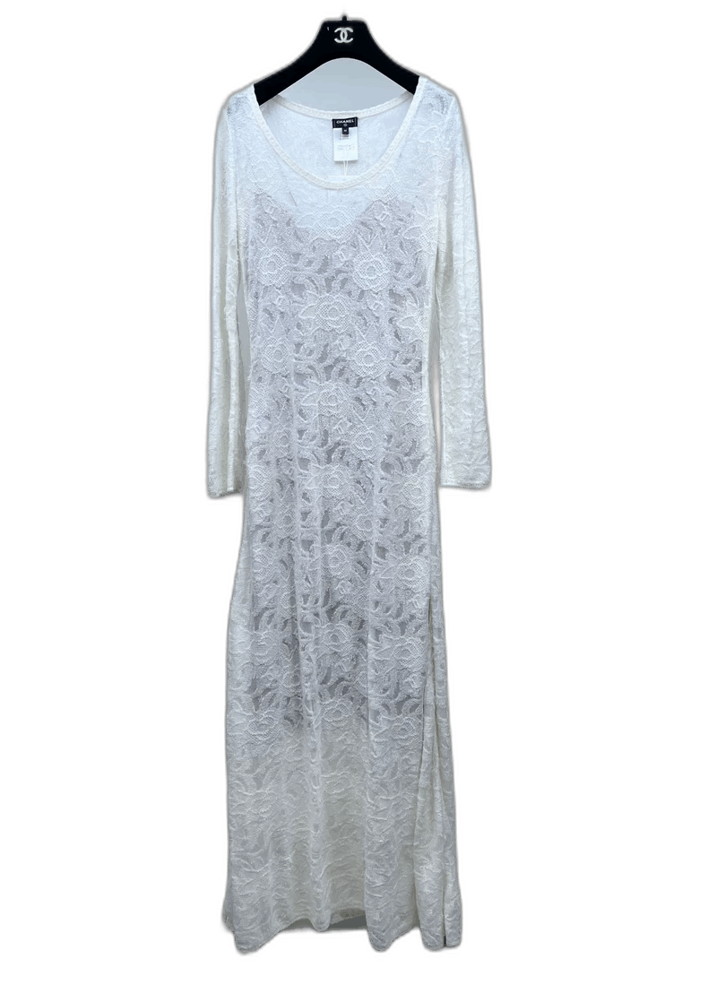 Chanel Chanel Knitted Camellia Dress -2505 Size M / US 6-8 / IT 42-44 - 1 Thumbnail