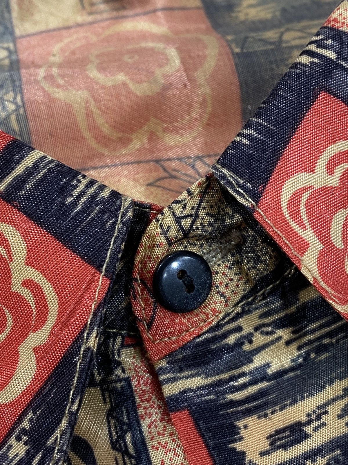 Vintage 🔥LASTDROP🔥 Vintage Apple Silk Abstract Party Festival Shirt Size US XXL / EU 58 / 5 - 6 Thumbnail