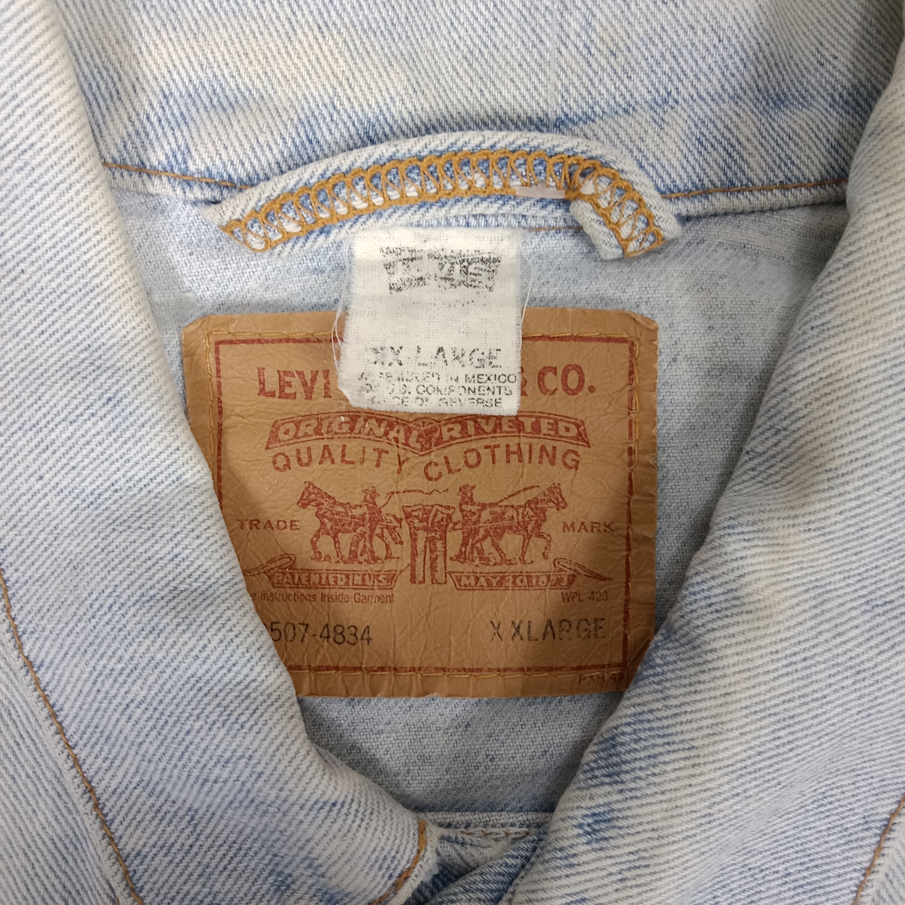 Levi's × Vintage Levi's X Hysteric Glamour Custom Logo Denim Jacket Size US XXL / EU 58 / 5 - 6 Thumbnail