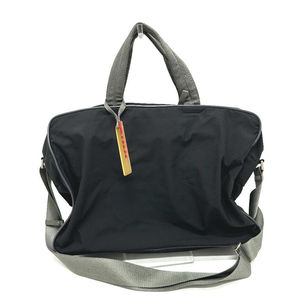 Prada Prada 4V0369 Sports Logo 2 Way Bag Boston Nylon Unisex Black Size ONE SIZE - 1 Thumbnail