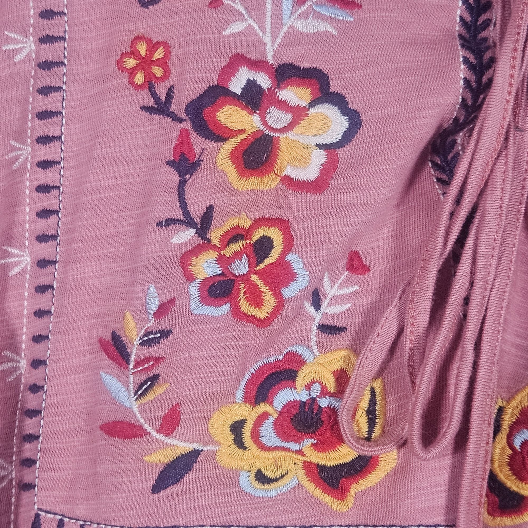 Other ODDY Mauve Woman’s Embroidered Peasant Ruffle Boho Top 3XL C Size 3XL / US 20-22 - 6 Thumbnail