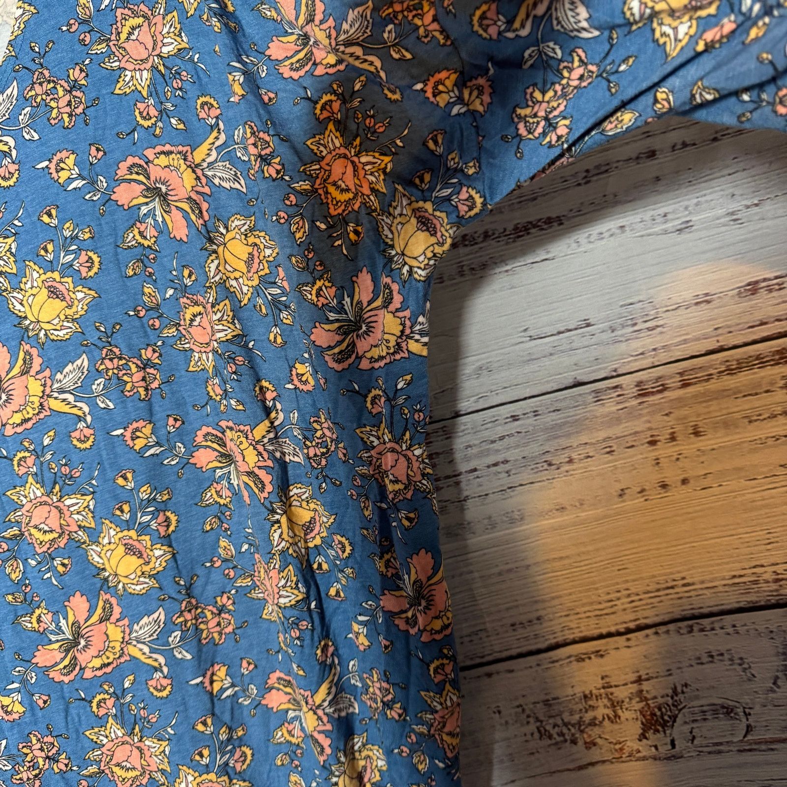 agnes b. Agnes & Dora Floral Short Sleeve Blouse Soft XL Size XL / US 12-14 / IT 48-50 - 3 Thumbnail