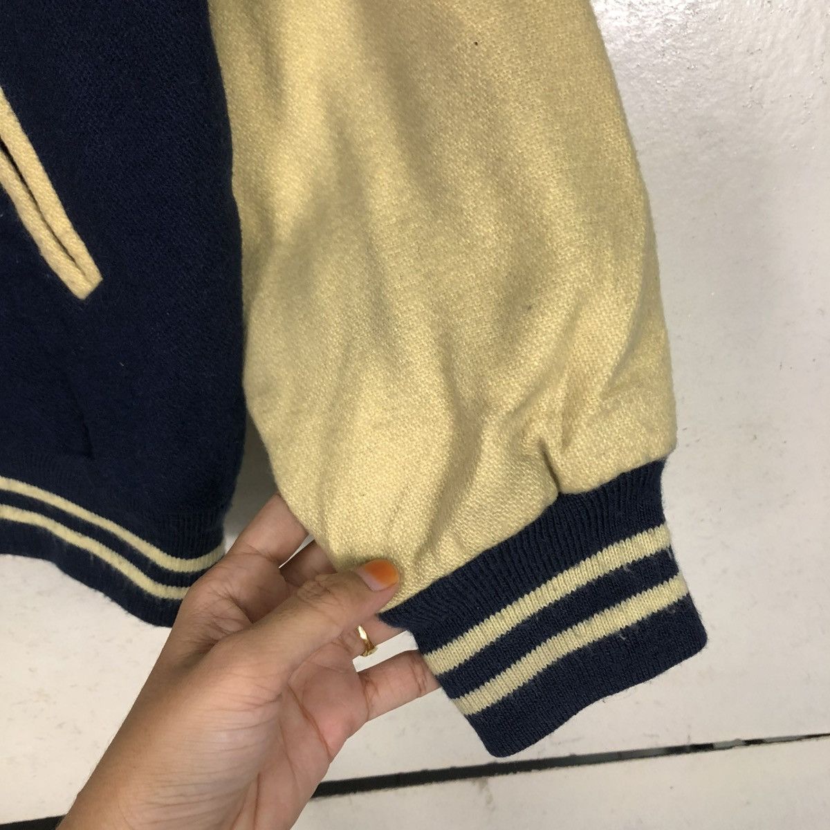 Vintage 🔥VINTAGE WOOL VARSITY JACKET WONDERSTORY ISSEY MIYAKE Size US M / EU 48-50 / 2 - 19 Thumbnail