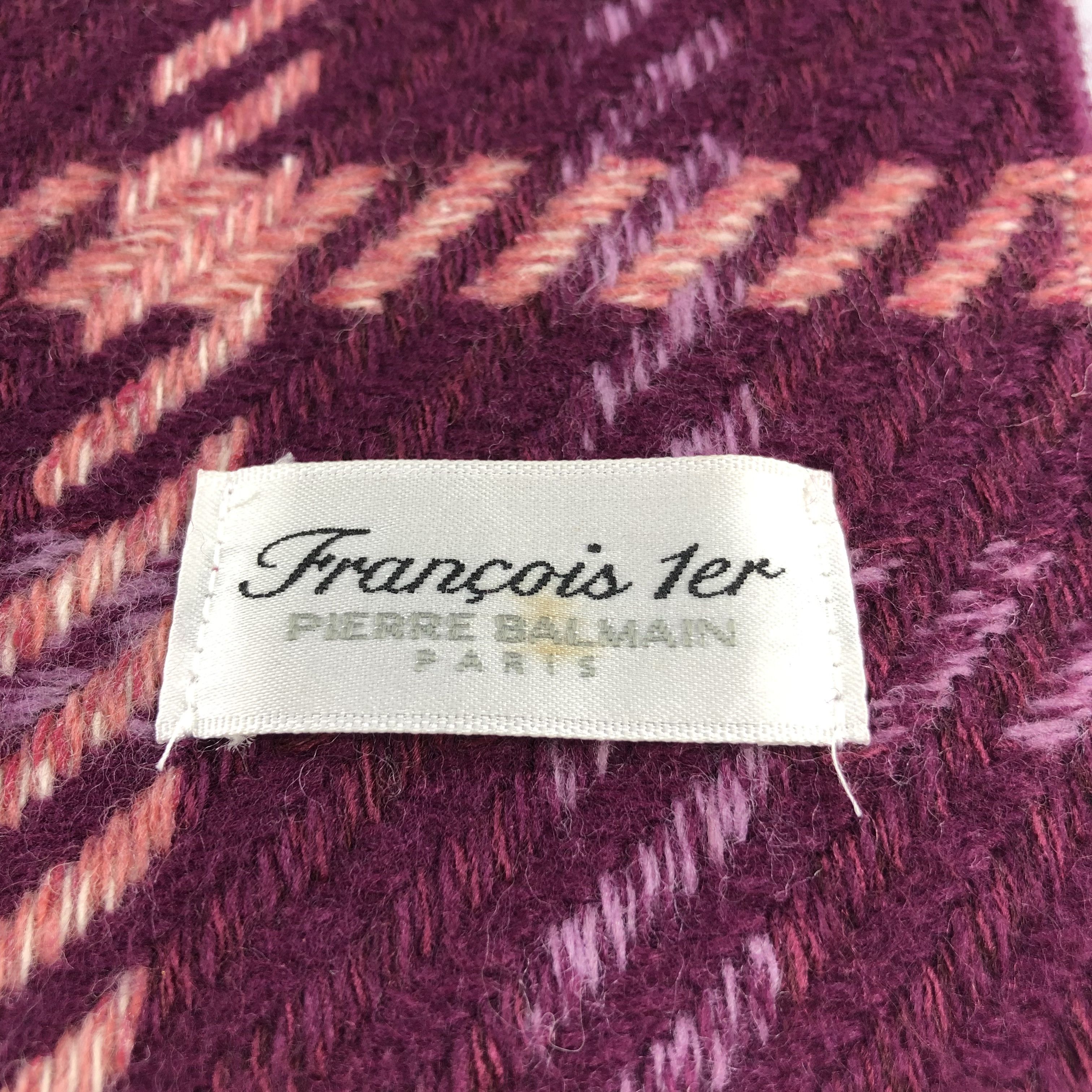 Pierre Balmain Francois 1er by Pierre Balmain Scarf Muffler Wool V917 Size ONE SIZE - 4 Thumbnail
