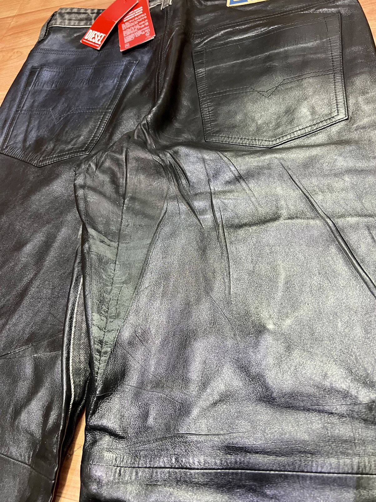Diesel Diesel P-BRETCH Leather and denim Pant Size US 32 / EU 48 - 9 Thumbnail