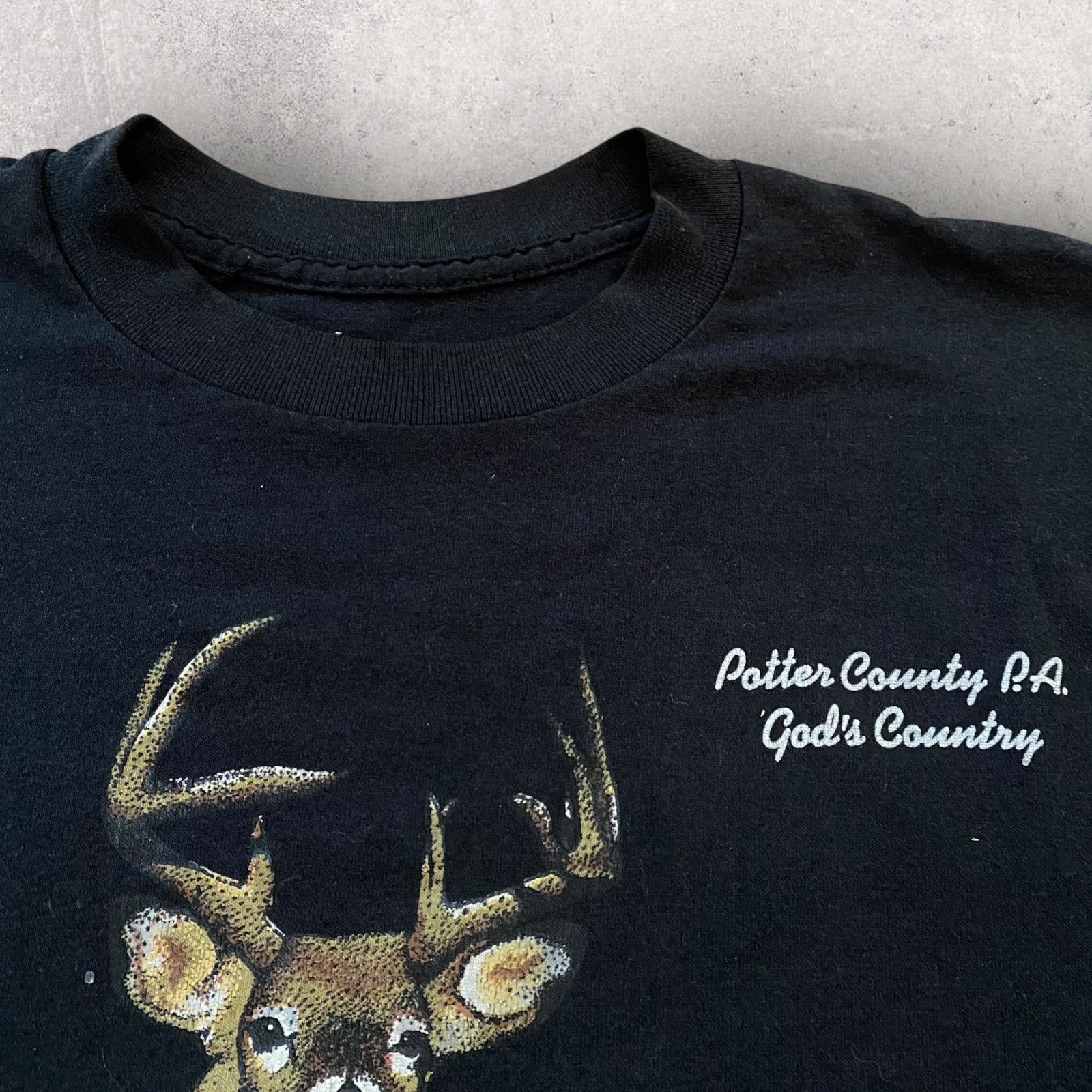 Harley Davidson × Vintage Vintage Harley Davidson God's Country Trail Cam Deer T Shirt Size US L / EU 52-54 / 3 - 4 Thumbnail