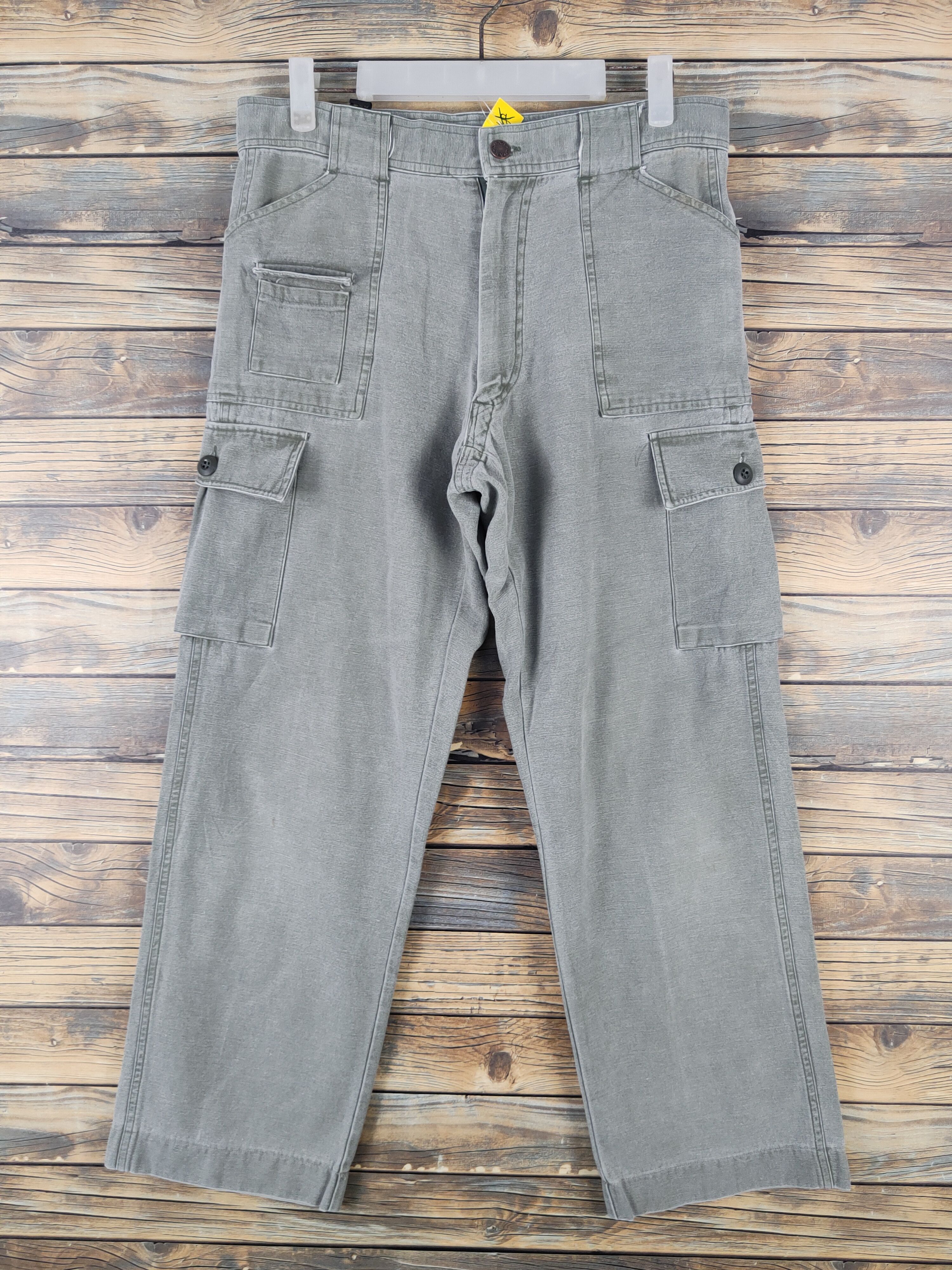 Japanese Brand US Joan Green Faded Multipocket Tactical Cargo Pants #W2103 Size US 32 / EU 48 - 1 Thumbnail