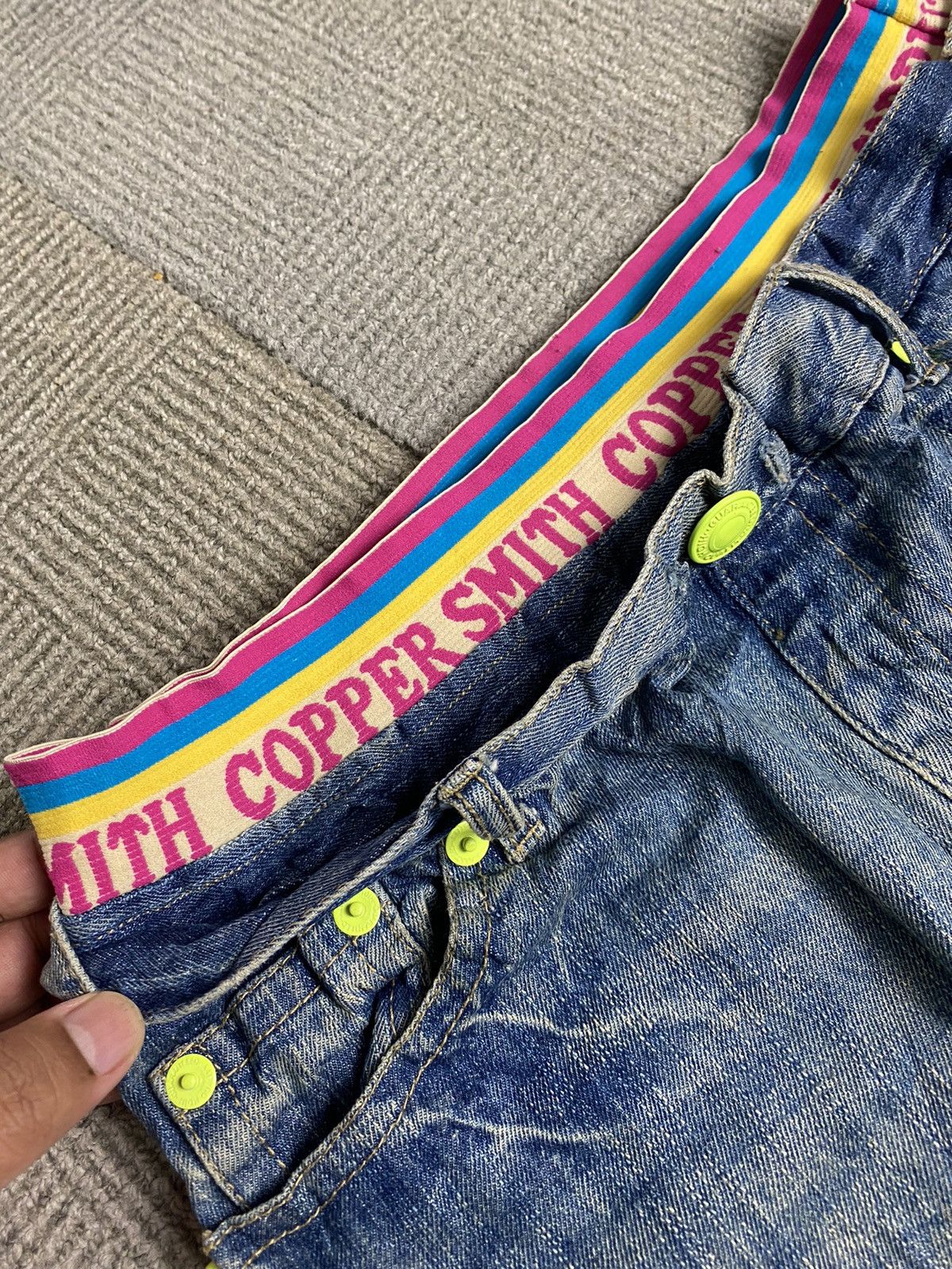 Hysteric Glamour × If Six Was Nine JAPANESE BRAND DISTRESED COPPER SMITH DOUBLE WAIST JEANS Size US 34 / EU 50 - 9 Thumbnail