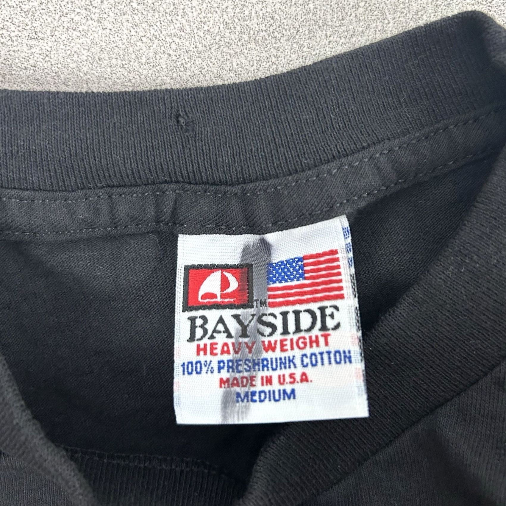 Vintage VINTAGE Bayside T-Shirt San Francisco Black Heavyweight Made USA M Men California USA 90s Theme Size US M / EU 48-50 / 2 - 3 Thumbnail