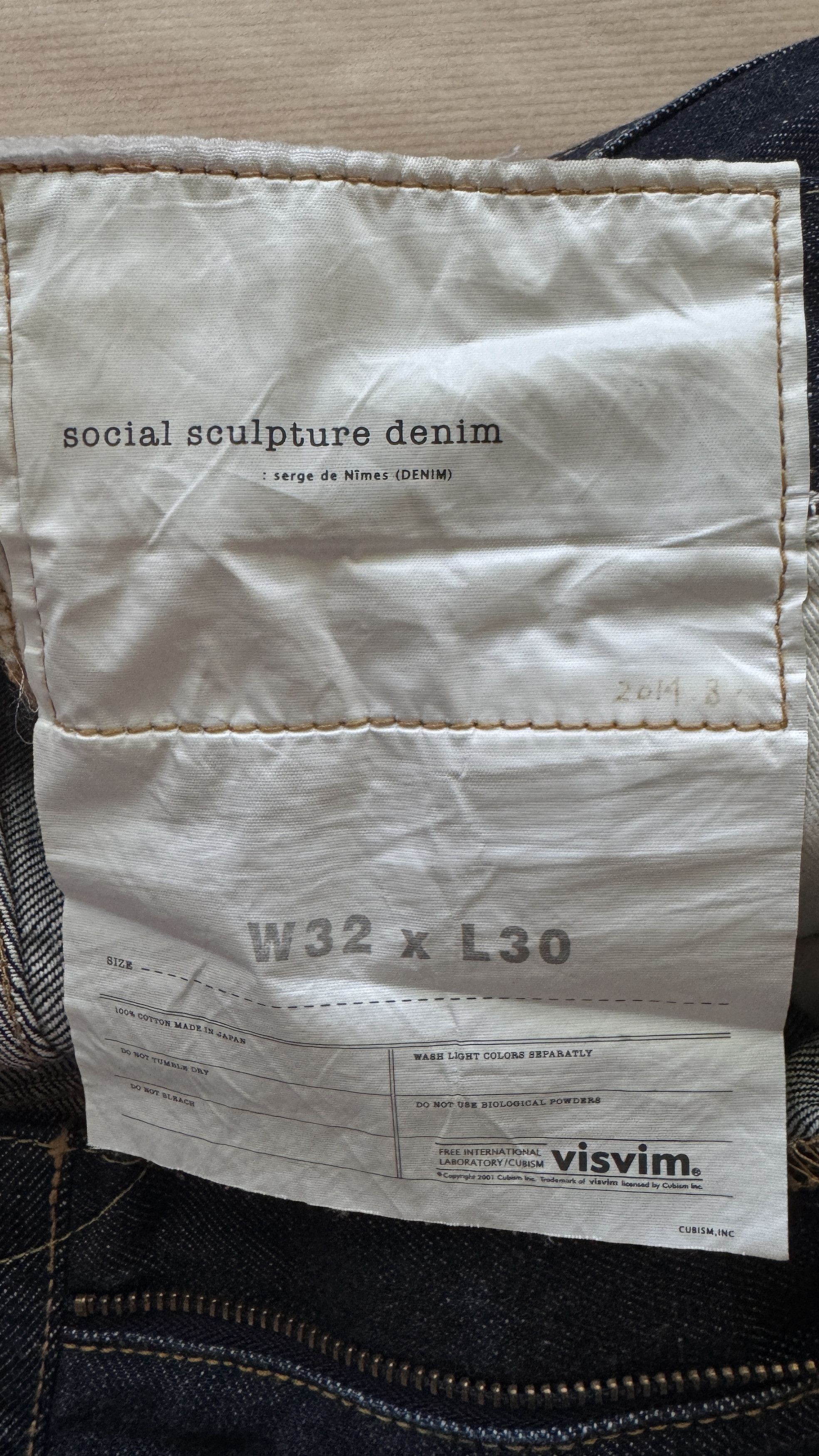 Visvim aa . W32 L30 . 03R . SOCIAL SCULPTURE . 0114205005003 Size US 32 / EU 48 - 3 Thumbnail