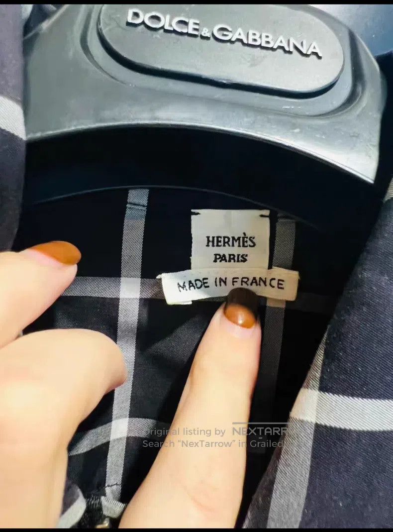 Hermes Hermes Classic Plaid Shirt Size XXS / US 00 / IT 34 - 3 Thumbnail
