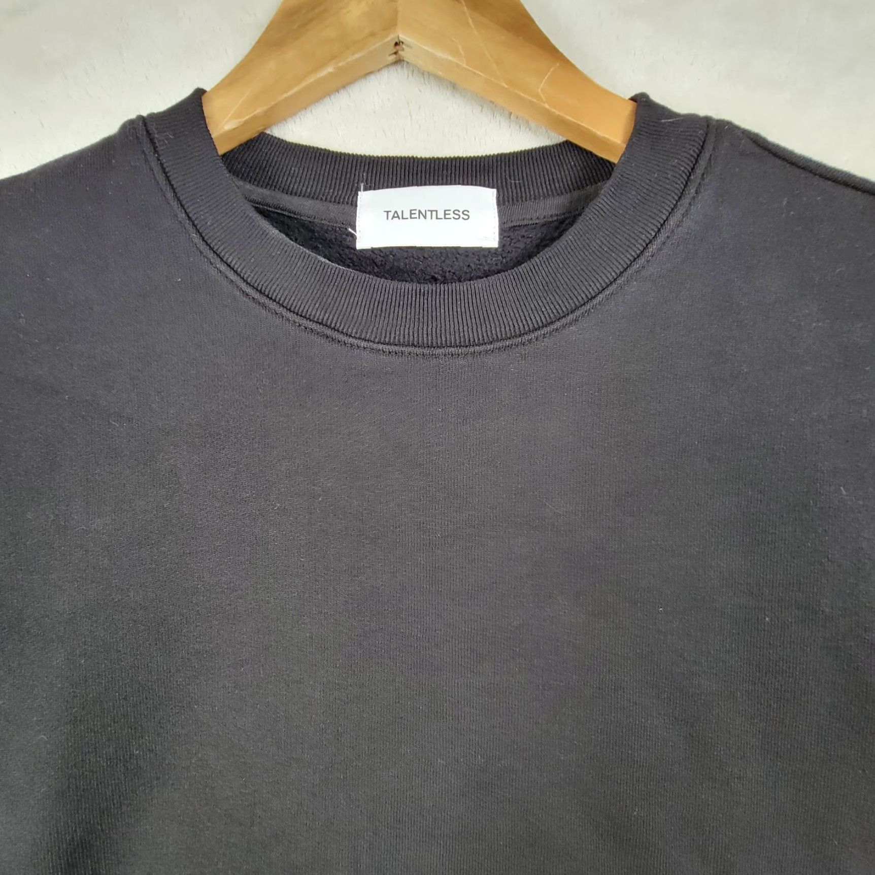 Talentless Talentless Mens SM Thermal Waffle Heavyweight Shirt Black Long Sleeve Crewneck 90s Mens Small Black Cotton Knit T-Shirt Runtime: Outdoor Classic Size US S / EU 44-46 / 1 - 3 Thumbnail