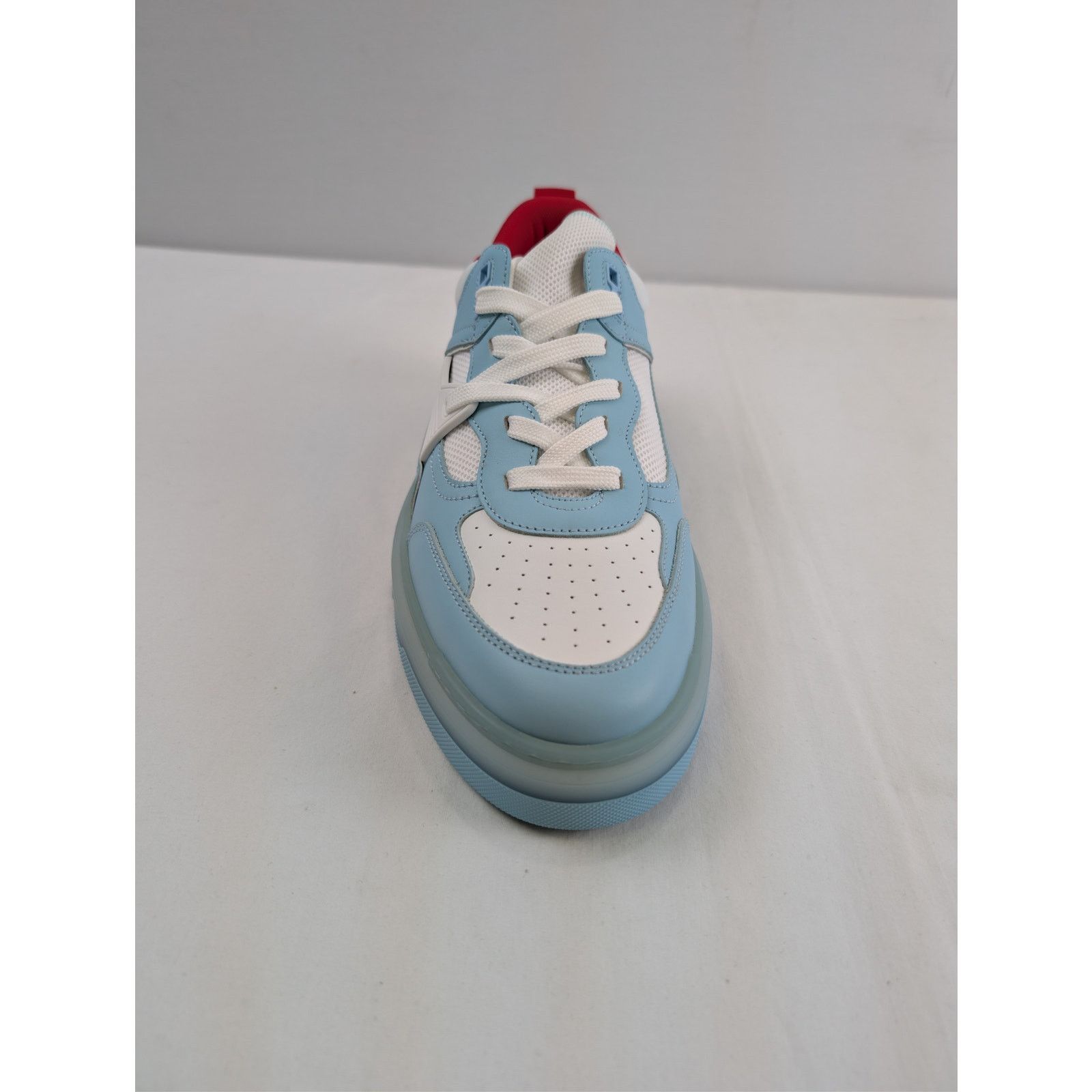 Christian Louboutin o1rshd1 Astroloubi low-top sneaker in light blue and white Size US 12 / EU 45 - 15 Thumbnail