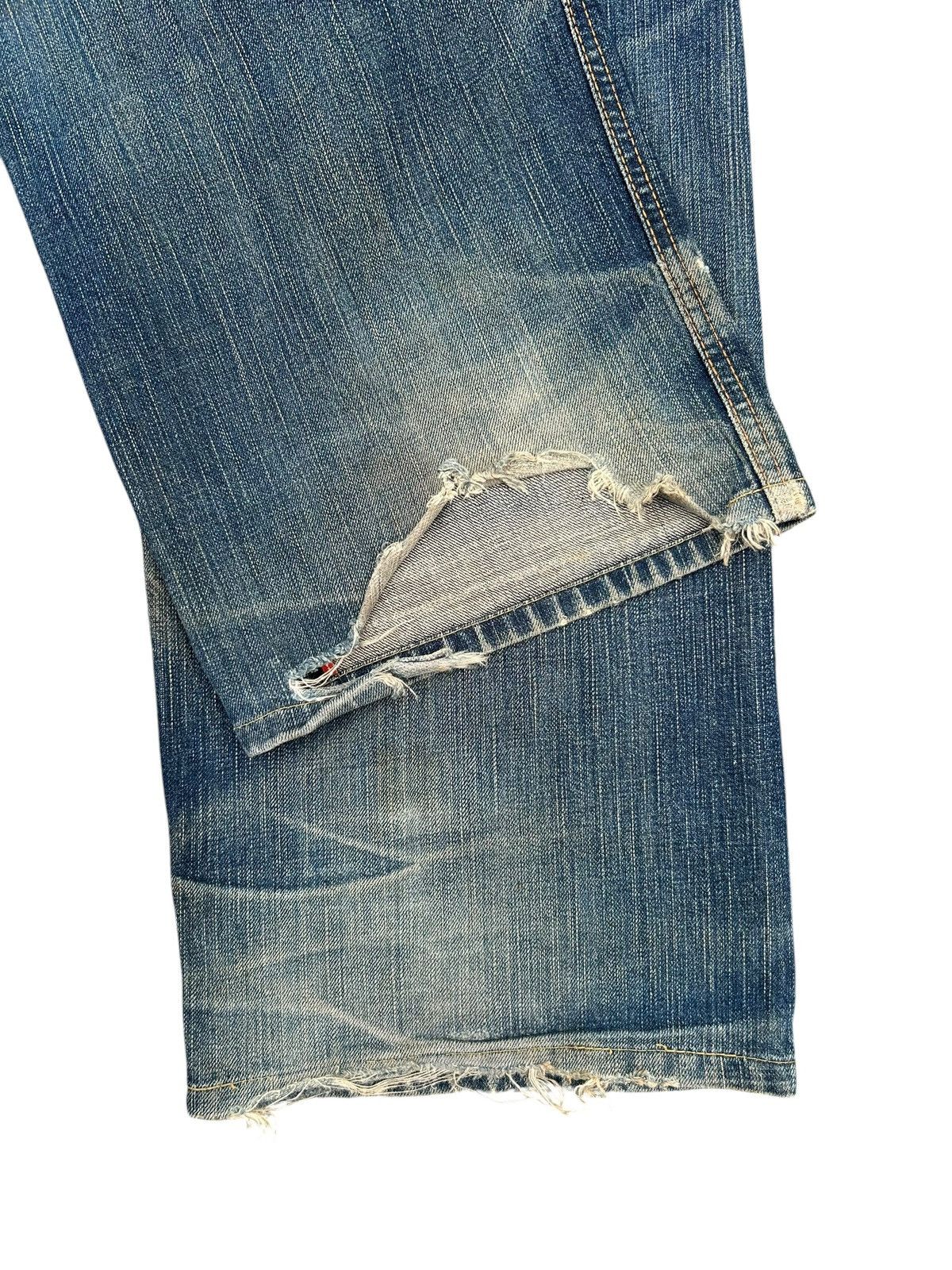 Kapital Vintage Edwin 505V Selvedge Thrashed Denim Jeans Size US 40 / EU 56 - 18 Thumbnail