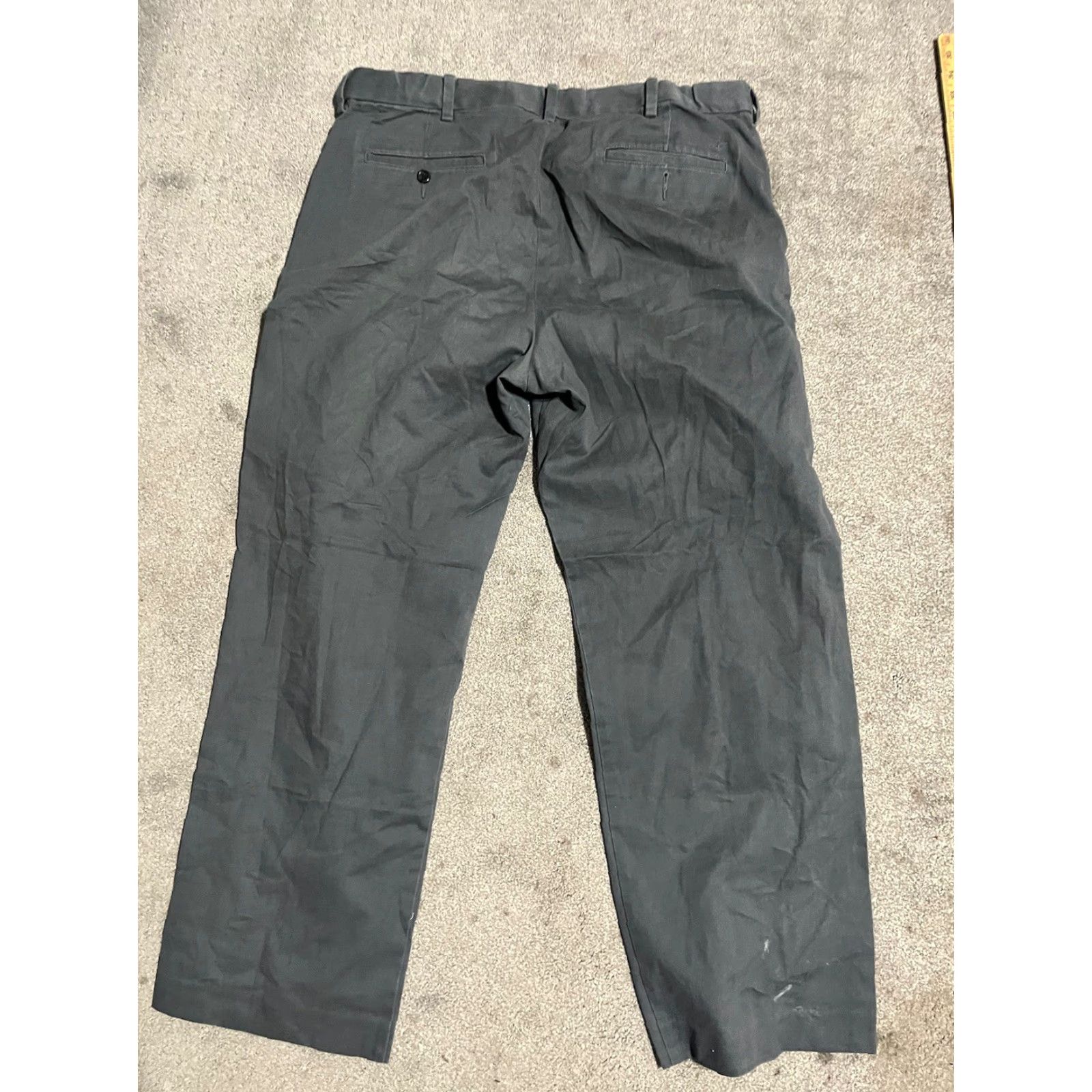 Dockers DOCKERS Pants Classic Fit Flat Front Chinos Gray 38x32 Regular Men Size US 38 / EU 54 - 3 Thumbnail