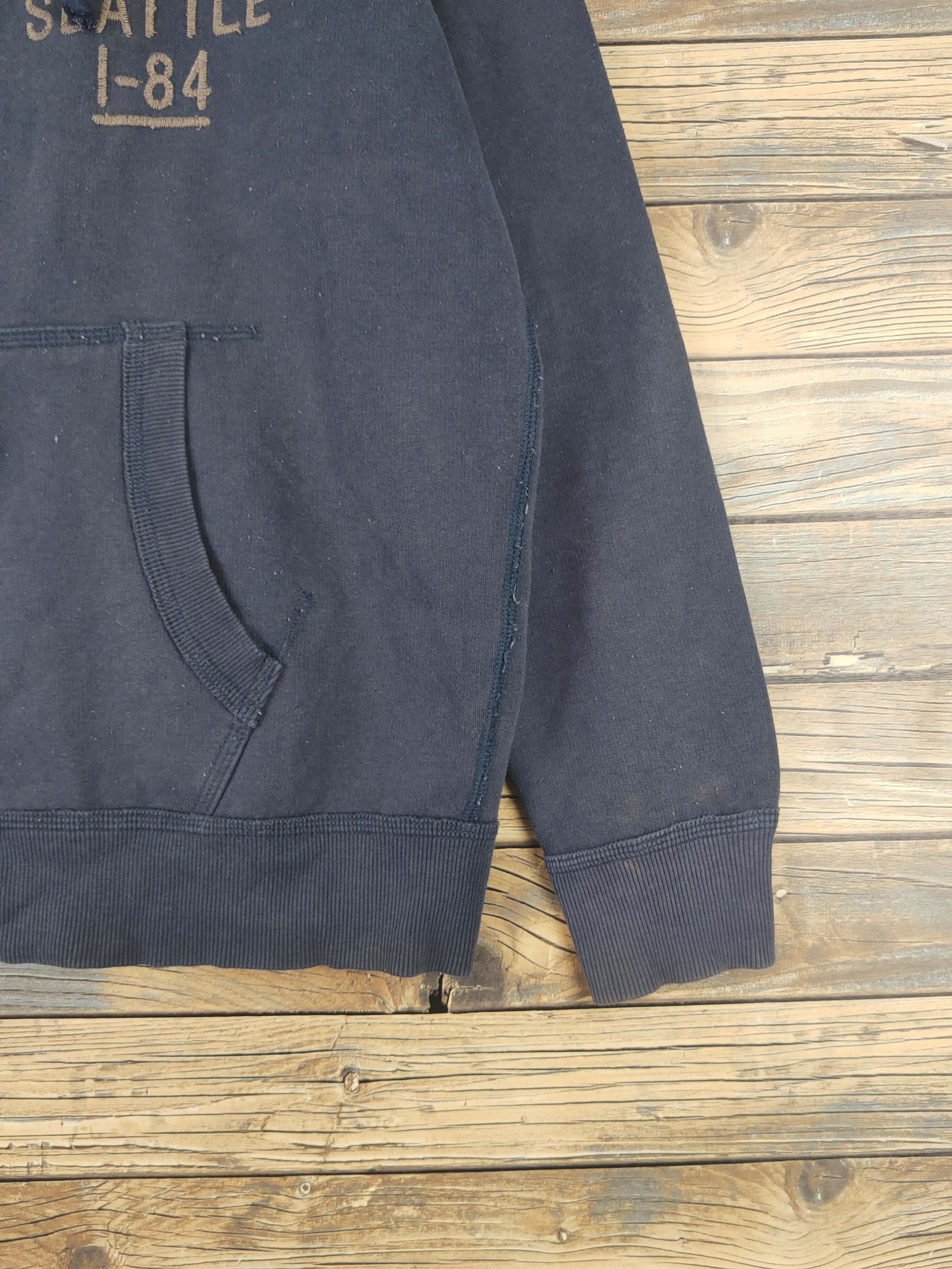 Japanese Brand × Vintage DL Back Number Navy Faded Hoodie Sweaters #824 Size US M / EU 48-50 / 2 - 8 Thumbnail