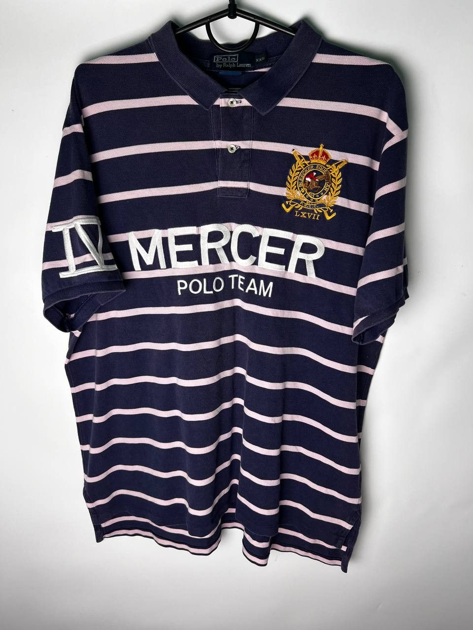 Polo Ralph Lauren Polo by Ralph Lauren vintage polo shirt Mercer team rare Size US XXL / EU 58 / 5 - 1 Thumbnail