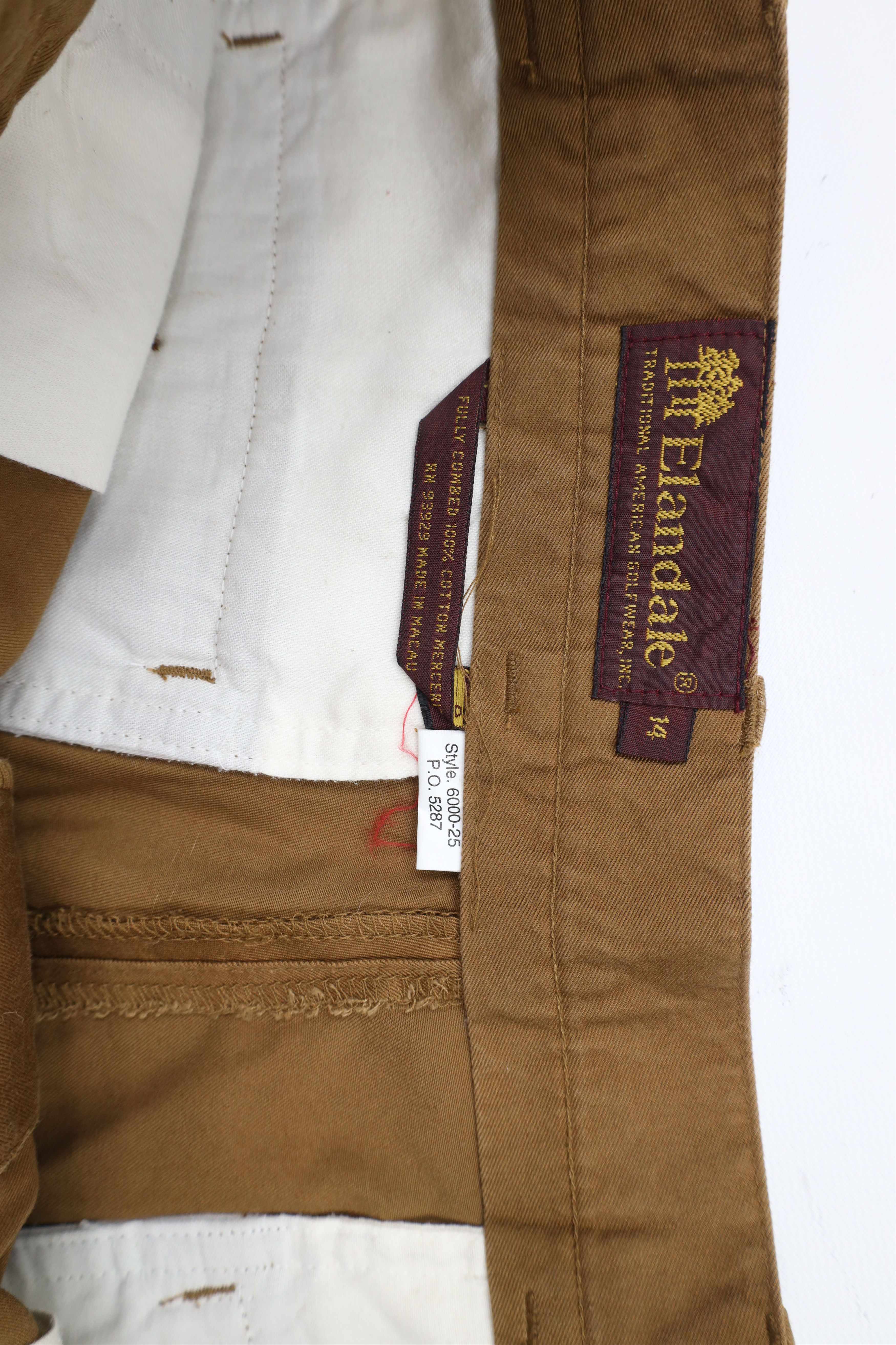 Vintage Deadstock Vintage 90s Streetwear Chino Shorts Brown Cotton Size 36" / US 14 / IT 50 - 7 Thumbnail