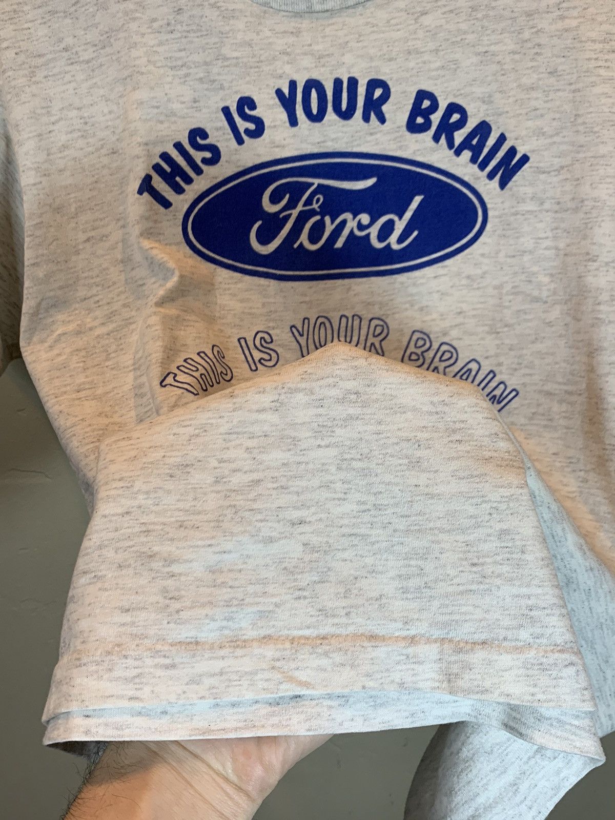 Chevrolet × Ford × Vintage *RARE* Vintage Ford This Is Your Brain On Drugs Chevy Shirt Size US M / EU 48-50 / 2 - 5 Thumbnail