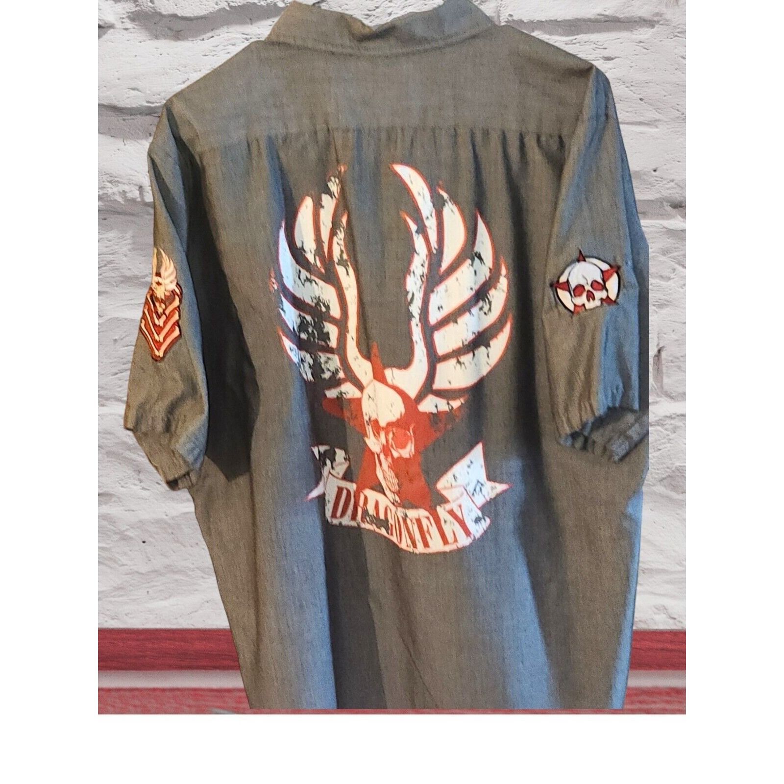 Dragonfly Dragonfly Shirt Mens L Authentic Nikki Sixx Militant Series Size US L / EU 52-54 / 3 - 1 Thumbnail