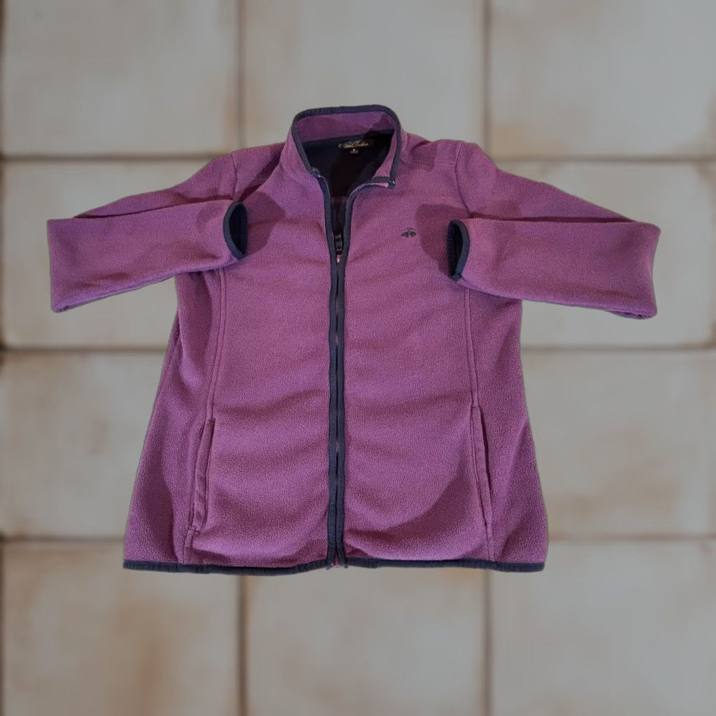 Brooks Brothers Brooks Brothers Jacket Womens Medium Purple Fleece Full Zip Coat Windbreaker Logo Zipper Pockets Short Coat Casual Mens? Size M / US 6-8 / IT 42-44 - 1 Thumbnail
