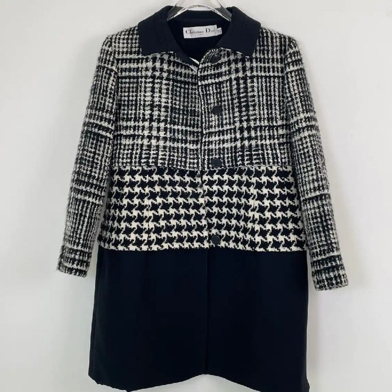 Dior Dior Black Cotton Women's Coat 0089 Size M / US 6-8 / IT 42-44 - 1 Thumbnail