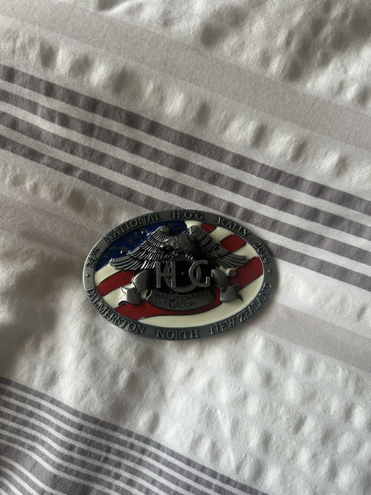 Harley Davidson × Vintage Harley Davidson New Zealand Belt Buckle Size ONE SIZE - 1 Thumbnail