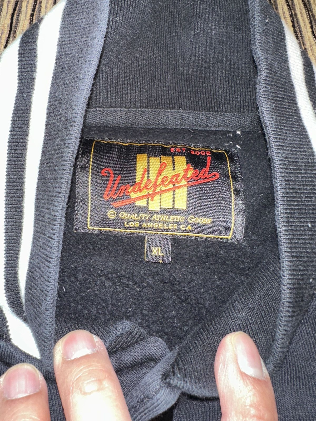Undefeated Undefeated UNDFTD VARSITY Black Spell Out Jacket Men's XL Size US XL / EU 56 / 4 - 7 Thumbnail