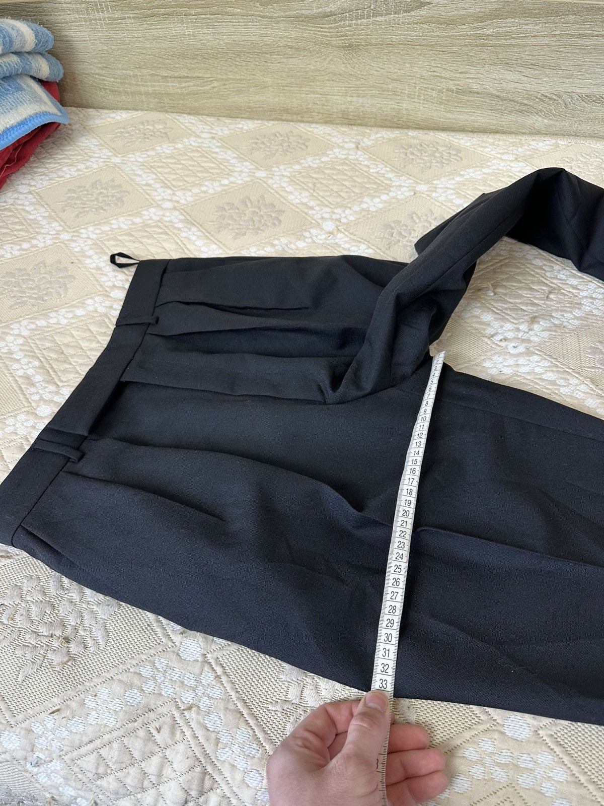 Celine 🔥 Celine Paris Black Mohair Wool Trousers 48 IT Pants Men Size 48R - 18 Thumbnail
