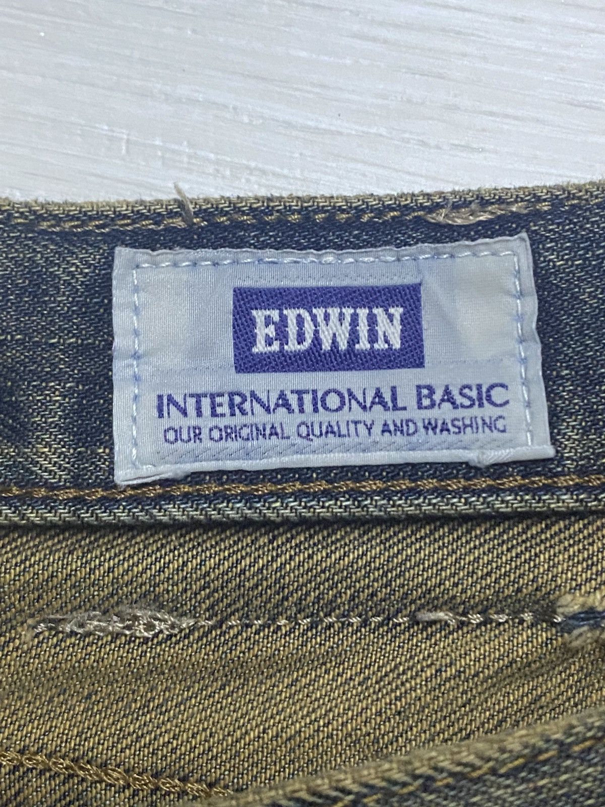 Junya Watanabe Vintage Japanese Brand Edwin 404 Mud Wash Distressed Jeans Size US 32 / EU 48 - 16 Thumbnail
