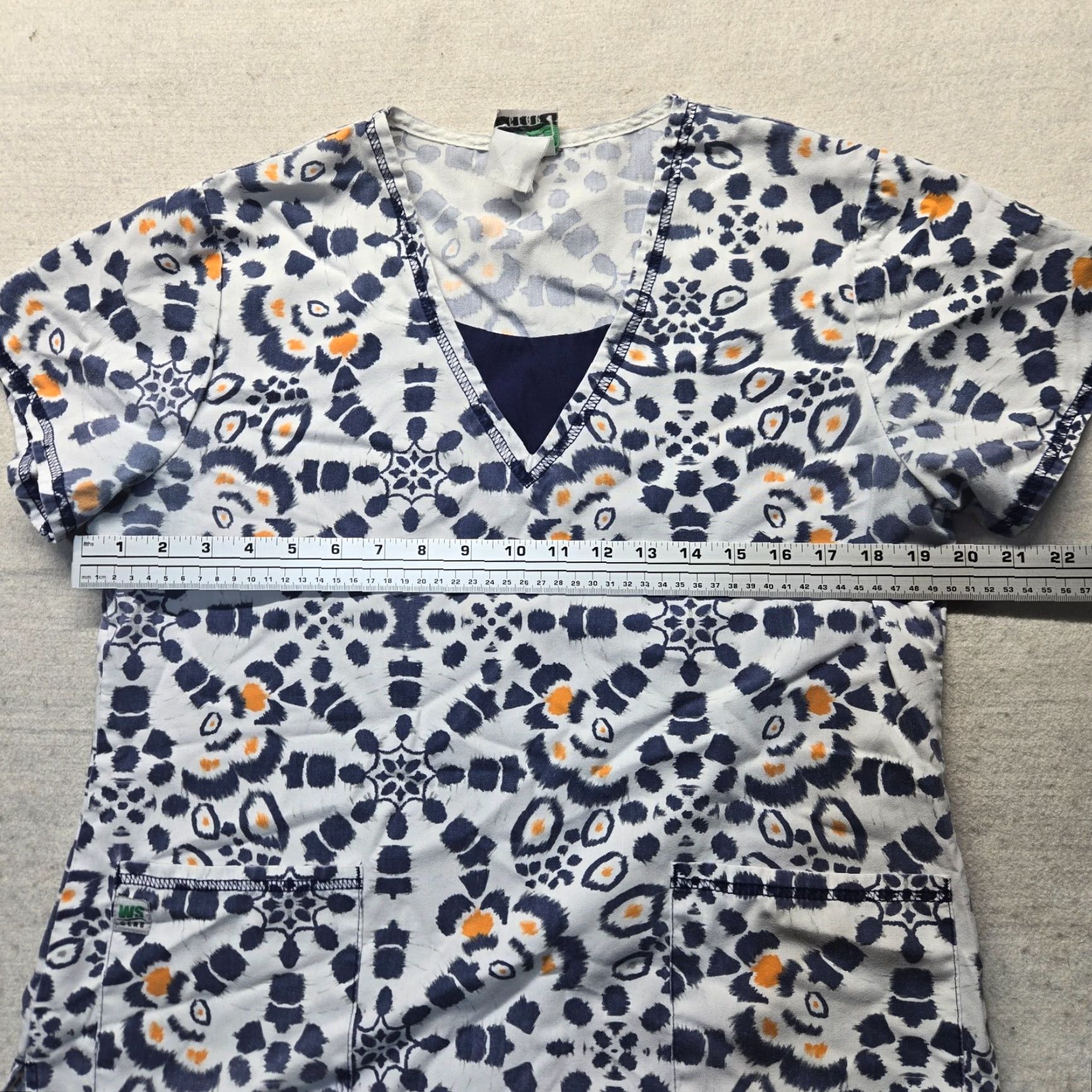 Vintage WS Gear Scrub Top Shirt Short Sleeve Adult Women's Size M Medium Size L / US 10 / IT 46 - 3 Thumbnail