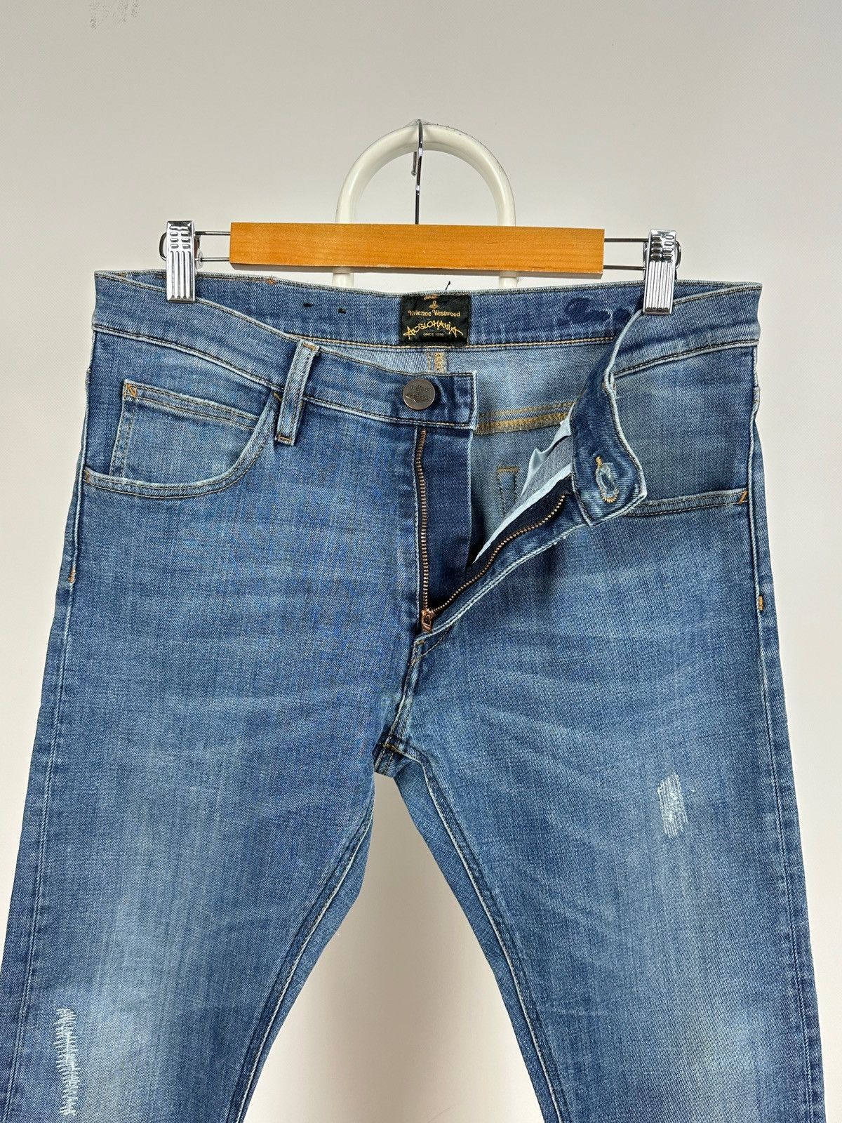 Vivienne Westwood Vivienne Westwood Anglomania Light Blue Denim Jeans Pants Size US 30 / EU 46 - 11 Thumbnail