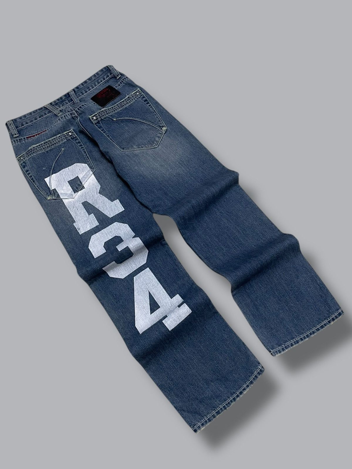 Japanese Brand Vintage 1990s Designer Iconic Real Bvoice Daicock R34 Denim Size US 30 / EU 46 - 7 Thumbnail