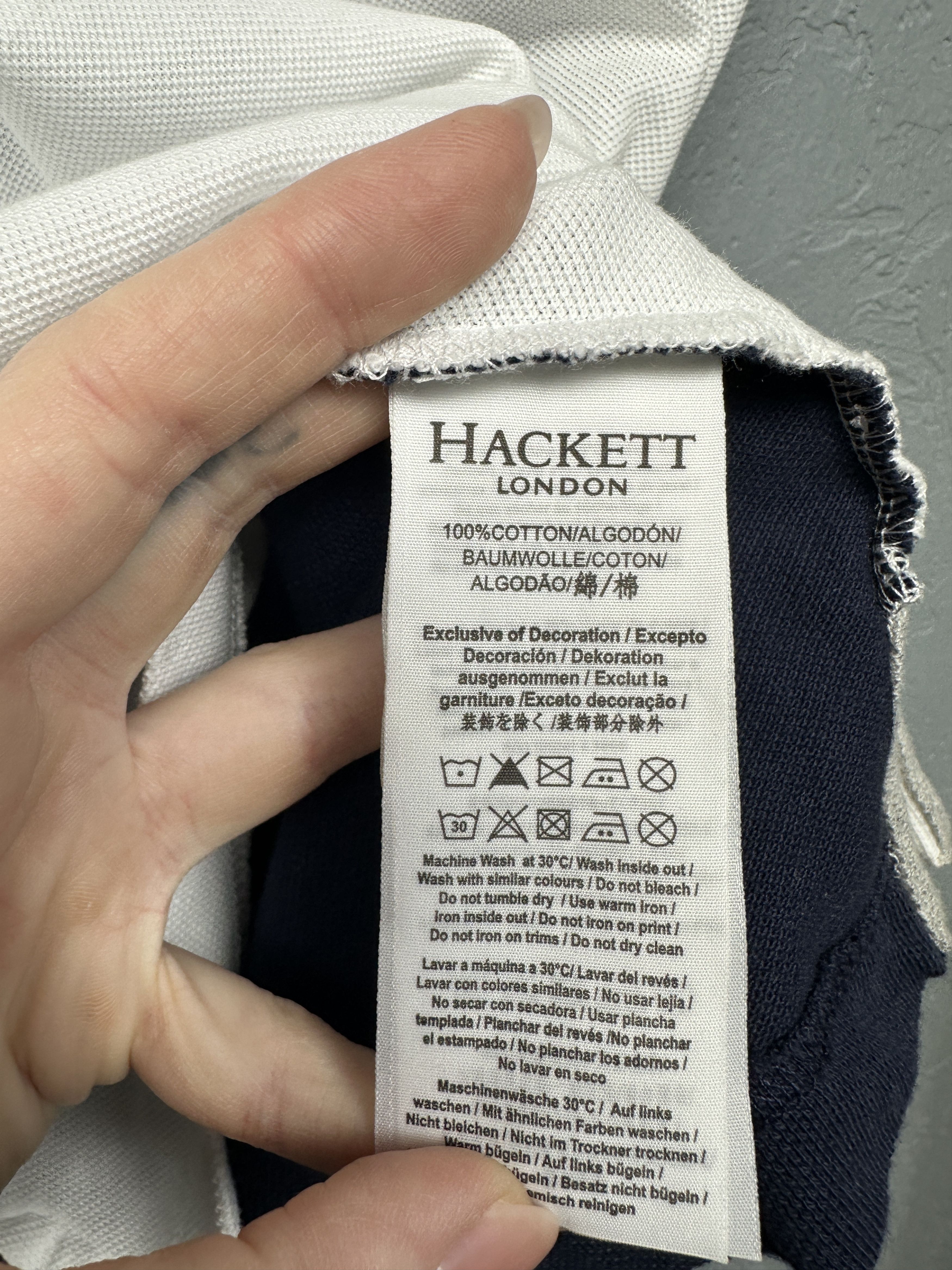 Hackett Hackett Vintage Mens Polo Shirt Size US L / EU 52-54 / 3 - 4 Thumbnail