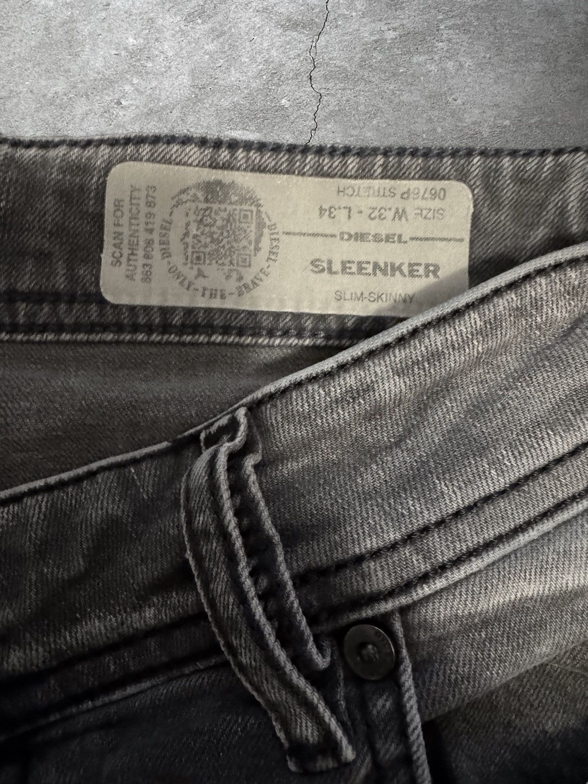 Diesel Diesel Sleenker Skinny Jeans Size US 32 / EU 48 - 2 Thumbnail