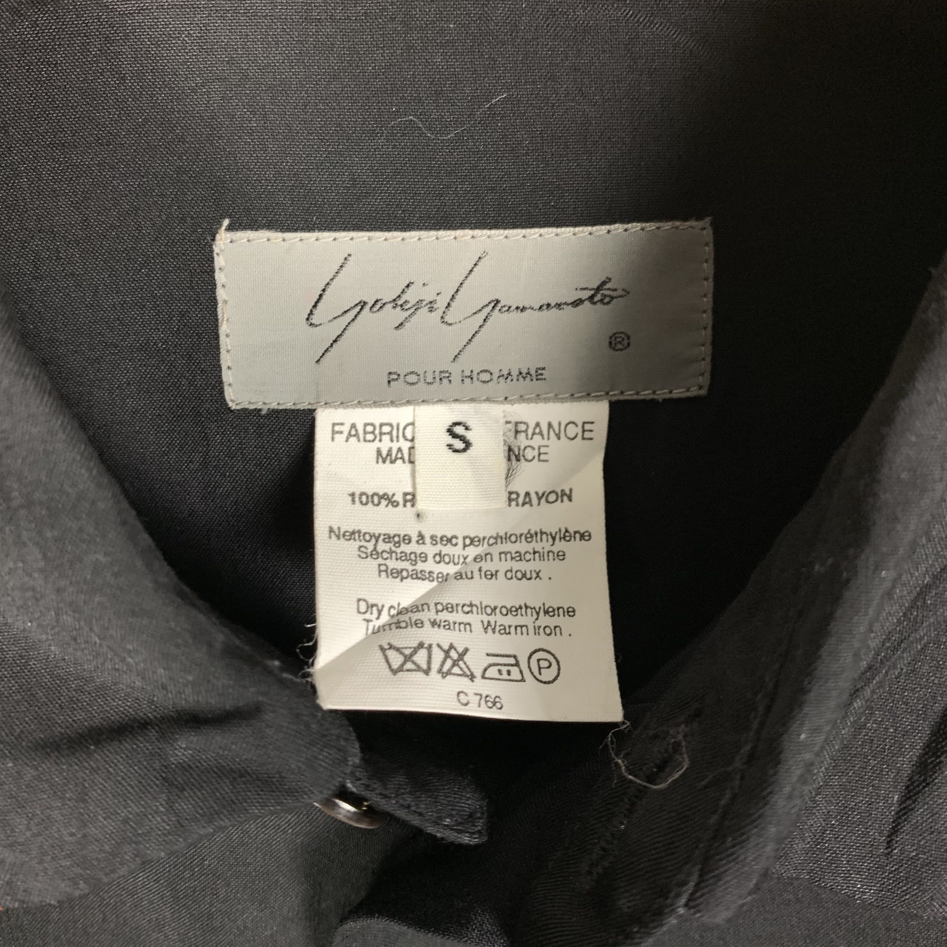 Yohji Yamamoto Yohji Yamamoto Pour Homme Black Shirt Size US S / EU 44-46 / 1 - 6 Thumbnail