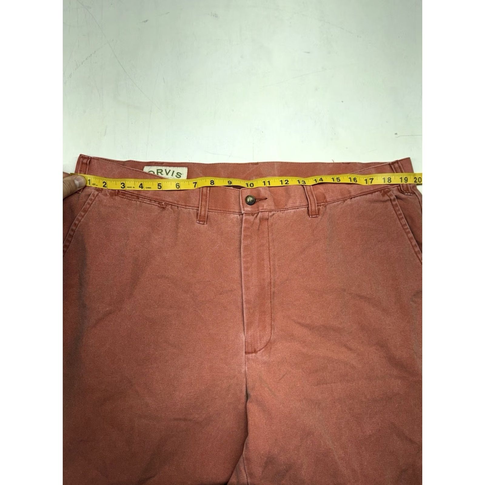 Orvis Orvis Pants Lightweight Cotton Flat Front Casual Chinos Preppy Salmon Mens 40x30 Size US 40 / EU 56 - 4 Thumbnail
