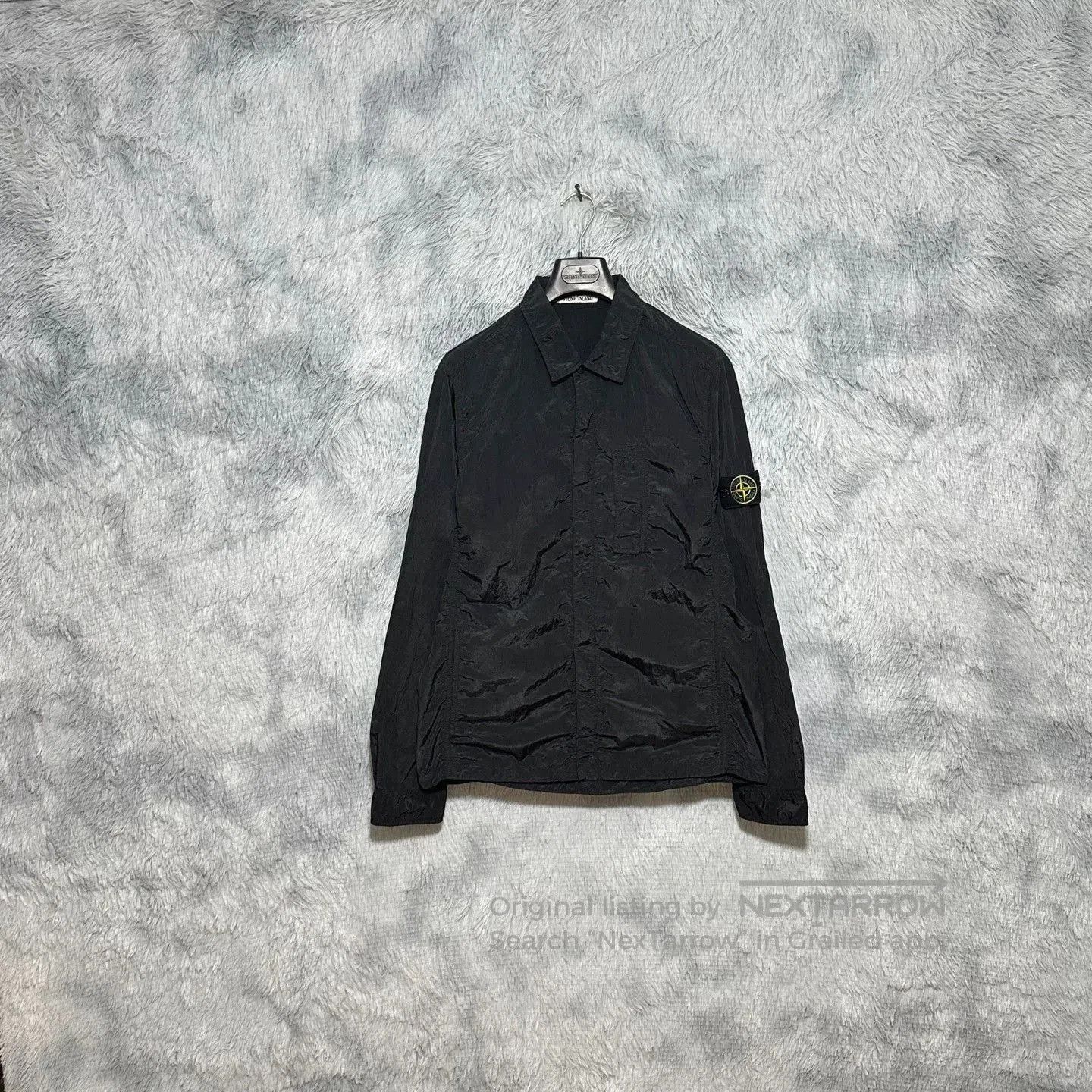 Stone Island stone island black metallic nylon jacket. Size US L / EU 52-54 / 3 - 1 Thumbnail