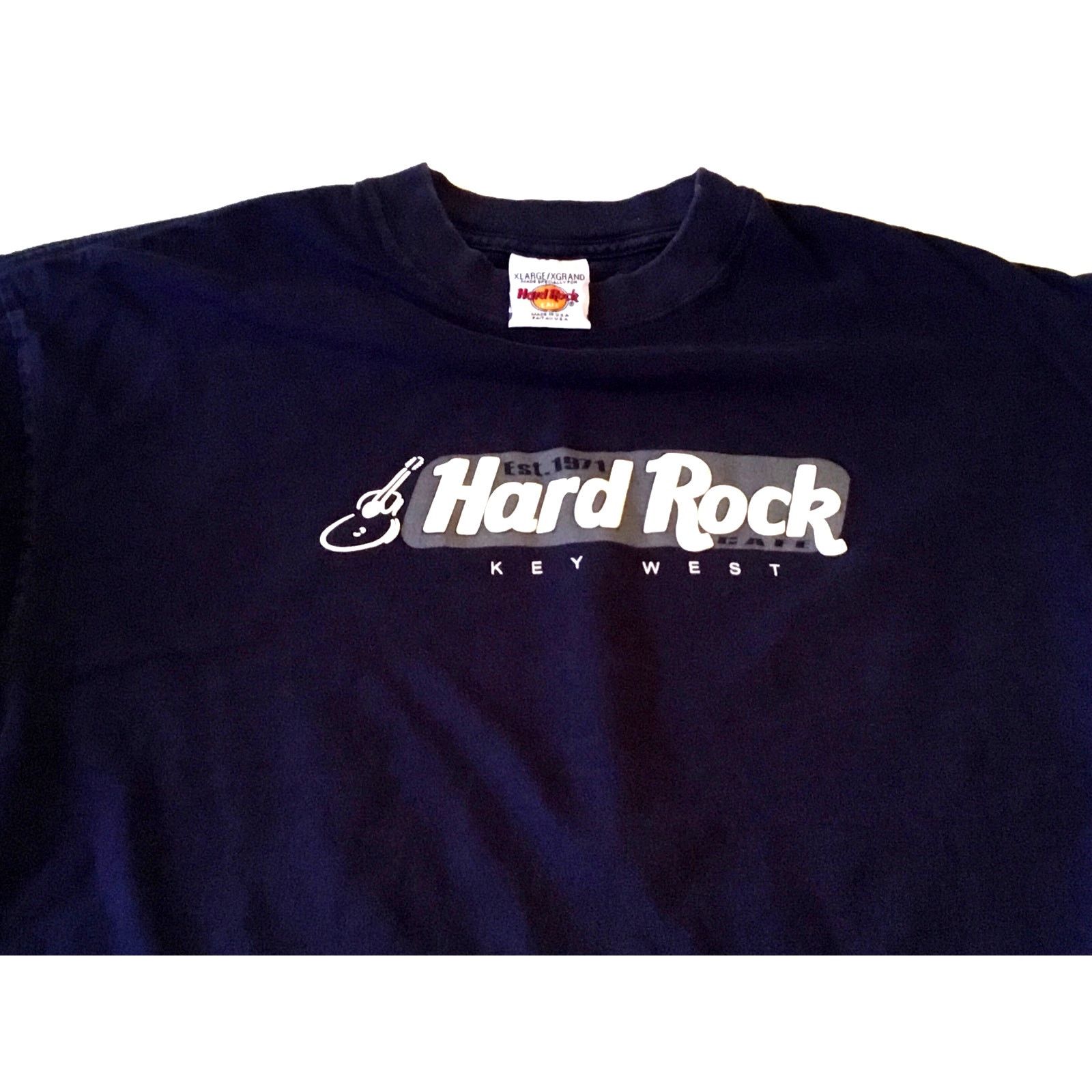 Hard Rock Cafe Hard Rock Cafe Key West Long Sleeve Navy Blue T-Shirt XL Size US XL / EU 56 / 4 - 5 Thumbnail