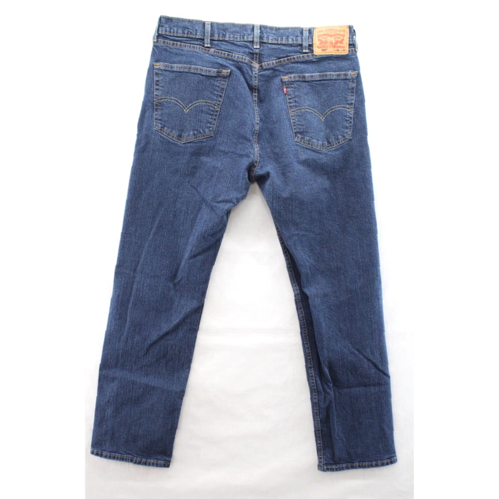 Levi's Levi's 505 Jeans Men's 38x32 Blue Denim Cotton Blend Straight Leg Regular Fit Size US 38 / EU 54 - 5 Thumbnail