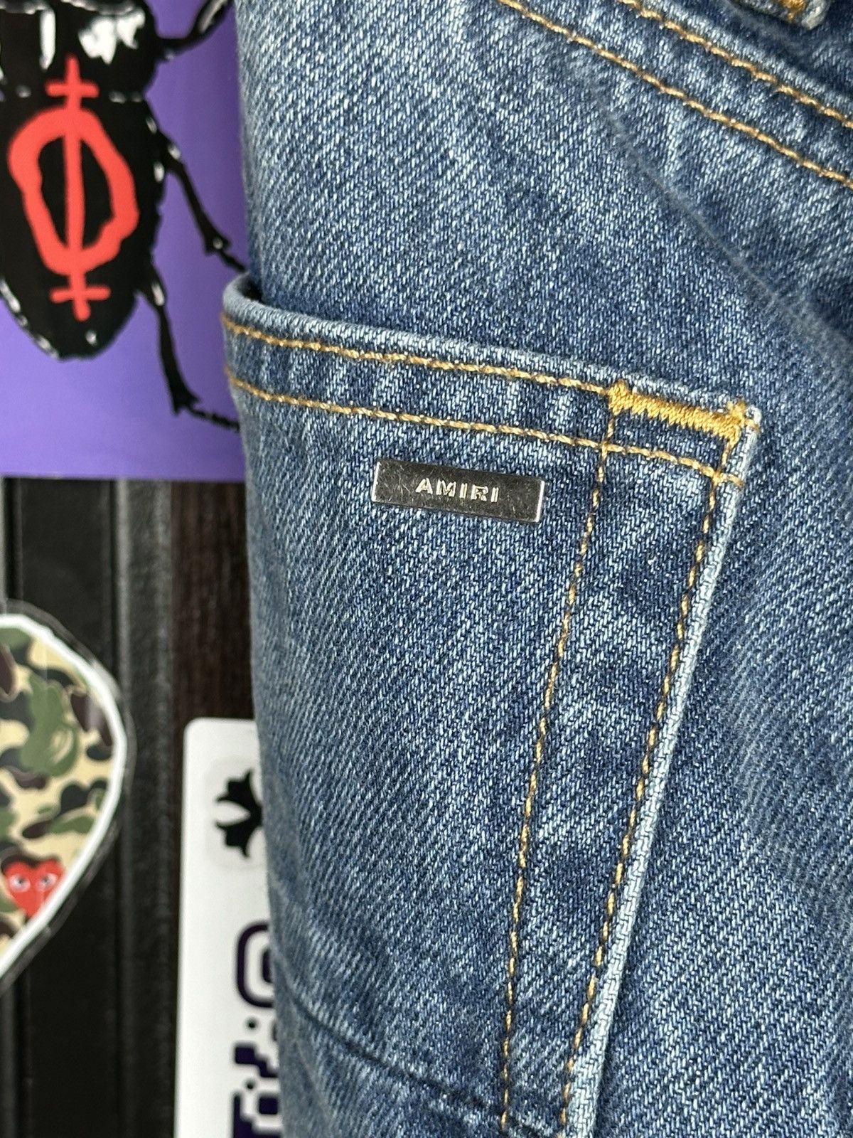 Amiri Amiri Flare Button up Jeans Denim 30 Size US 30 / EU 46 - 20 Thumbnail