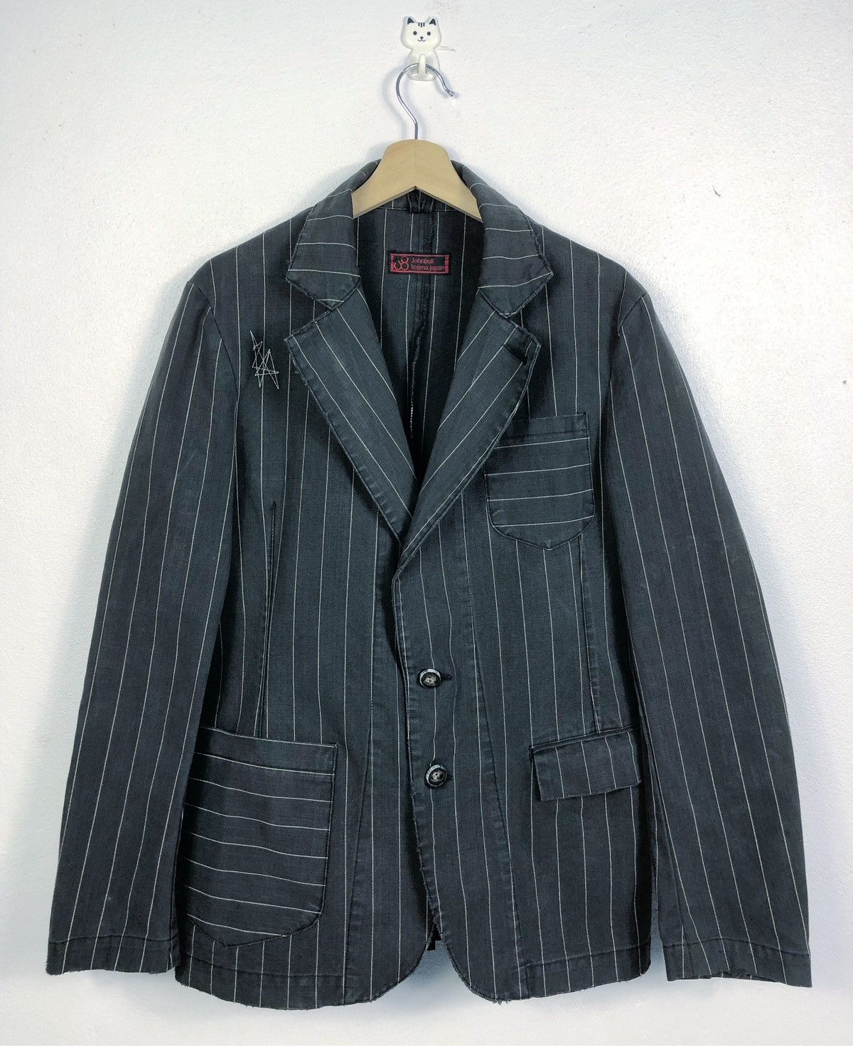 If Six Was Nine × Japanese Brand × Johnbull Rare Vintage John Bull Kojima Japan Stripe Jacket Coat Size US L / EU 52-54 / 3 - 1 Thumbnail