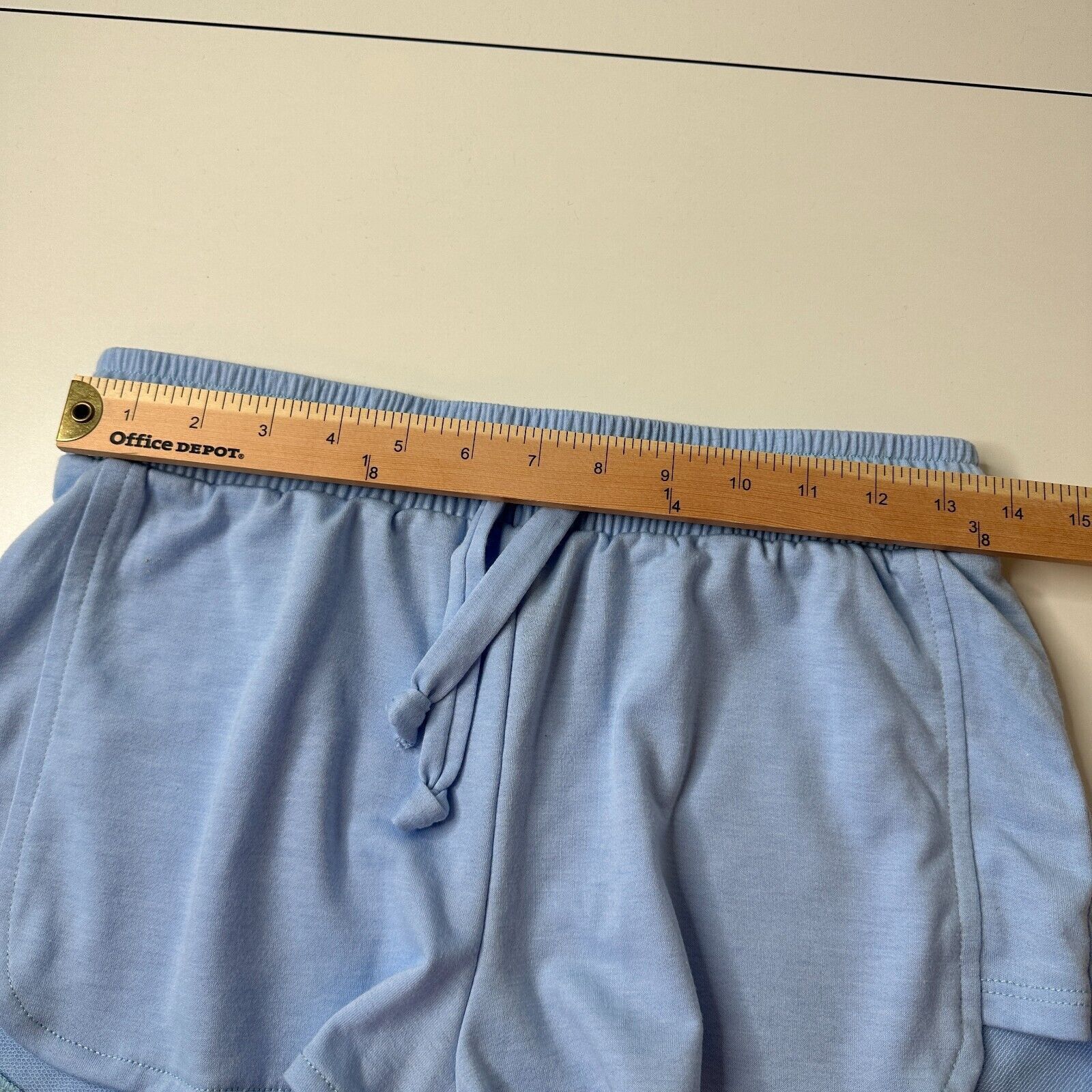 Other Onzie Baby Blue Divine Shorts Drawstring Waistband S / M Size 27" / US 4 / IT 40 - 8 Thumbnail