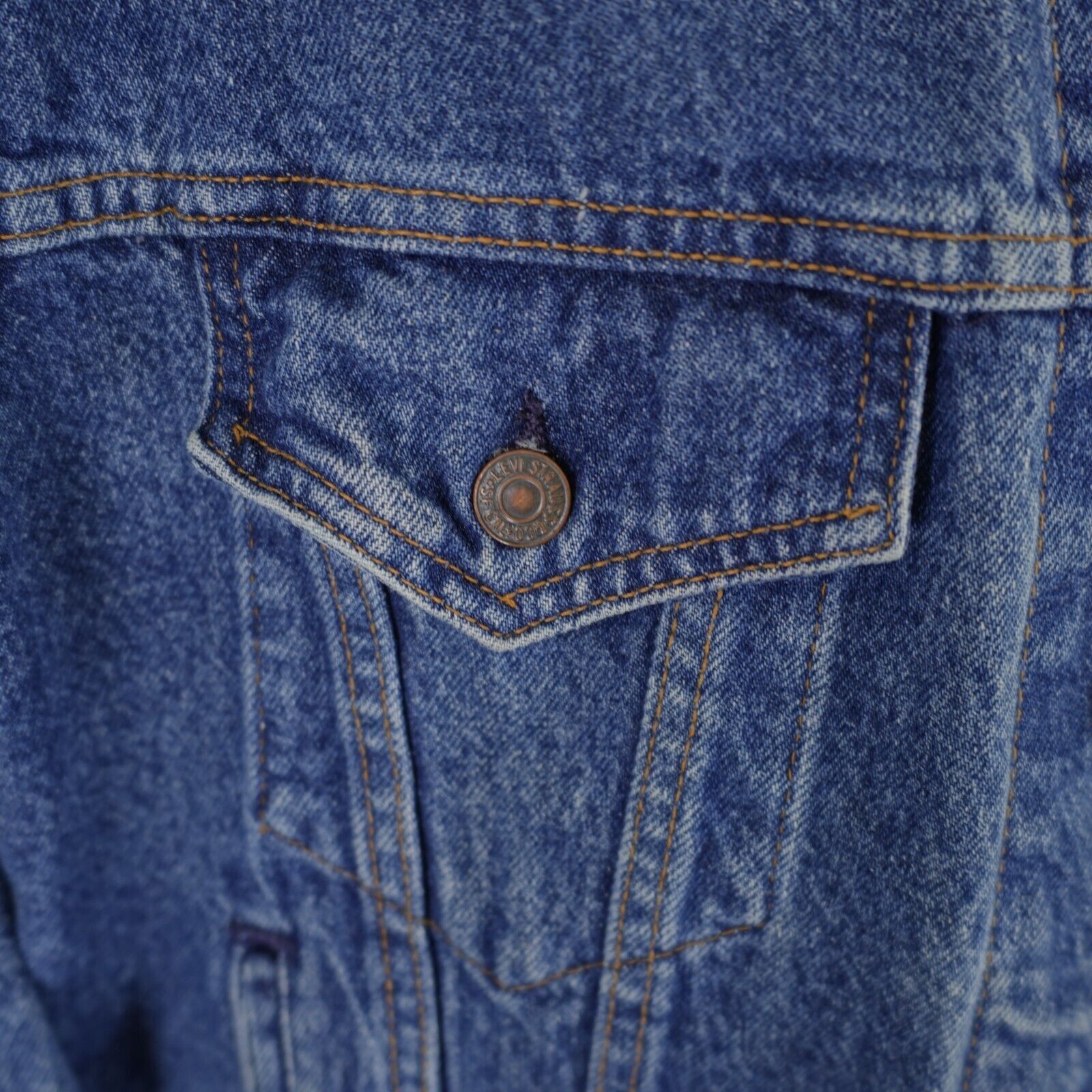 Levi's Vintage USA Levi's Blue Denim Jean Trucker Jacket Medium Size US M / EU 48-50 / 2 - 4 Thumbnail