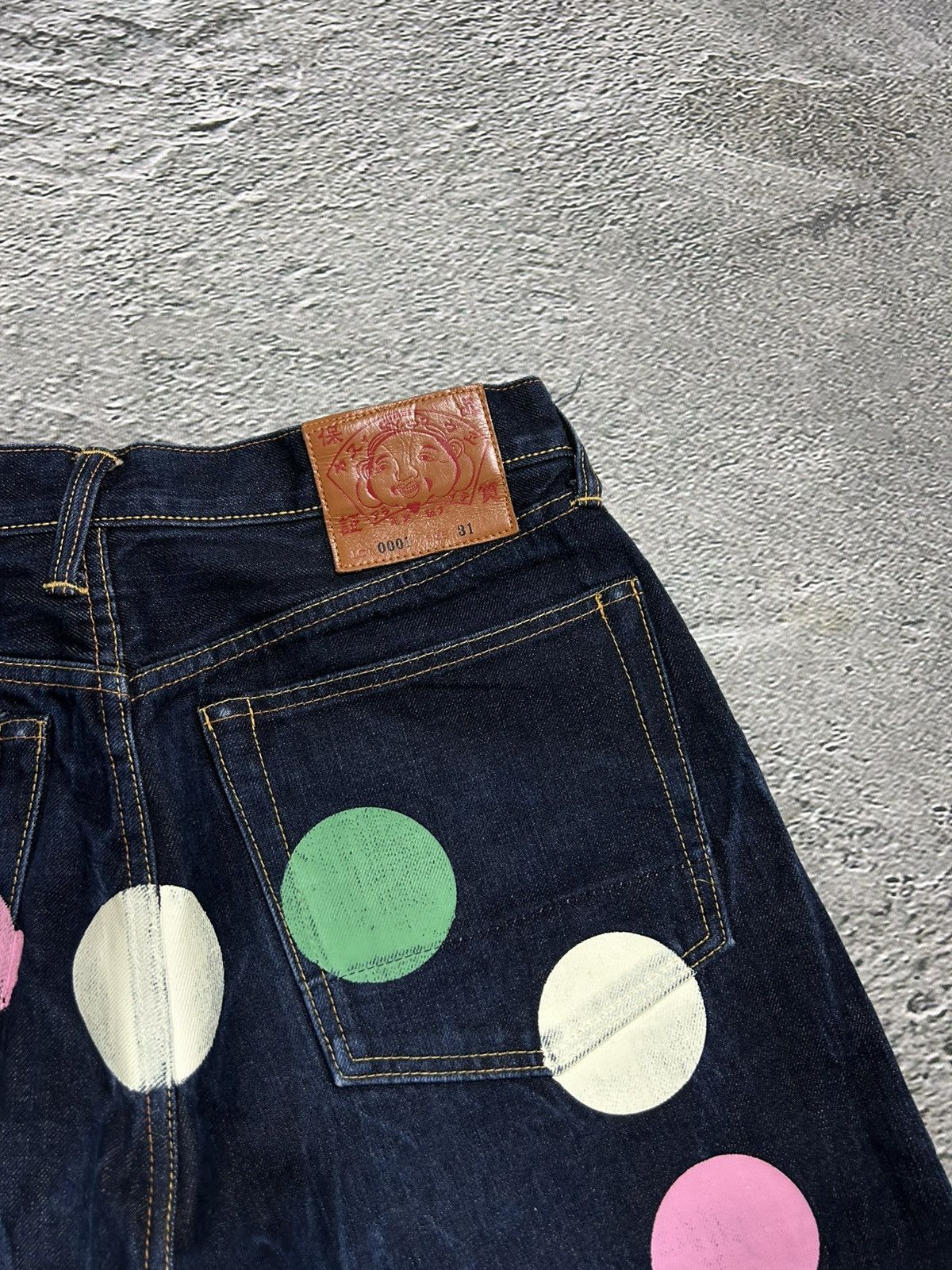 Evisu Evisu jeans daicock big logo smile face selvedge denim Size US 28 / EU 44 - 2 Thumbnail