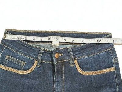 Venus Venus Skinny Jeans Embellished Rhinestone Cuff Stretch Sz 4 Size 27" / US 4 / IT 40 - 4 Thumbnail