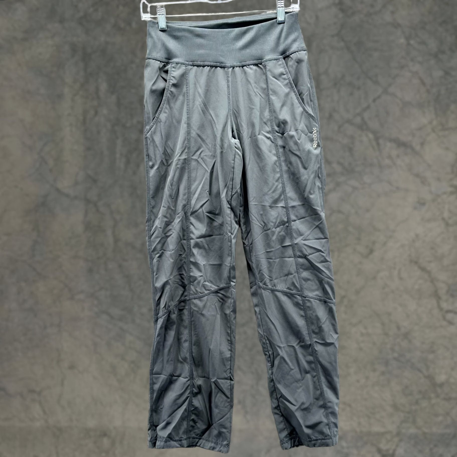 Reebok Reebok Pants Womens XS Gray Athletic Activewear Stretch Jogger Extra Small Size 26" / US 2 / IT 38 - 1 Thumbnail