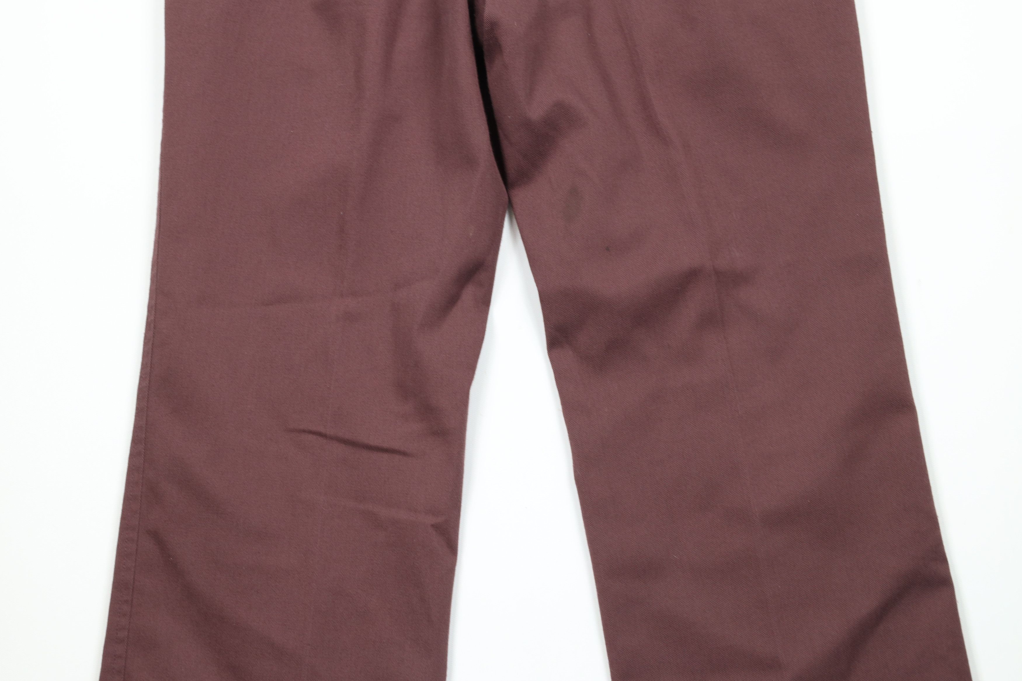 Vintage Vintage 70s Streetwear Wide Leg Chino Pants Purple USA Size US 31 - 13 Thumbnail